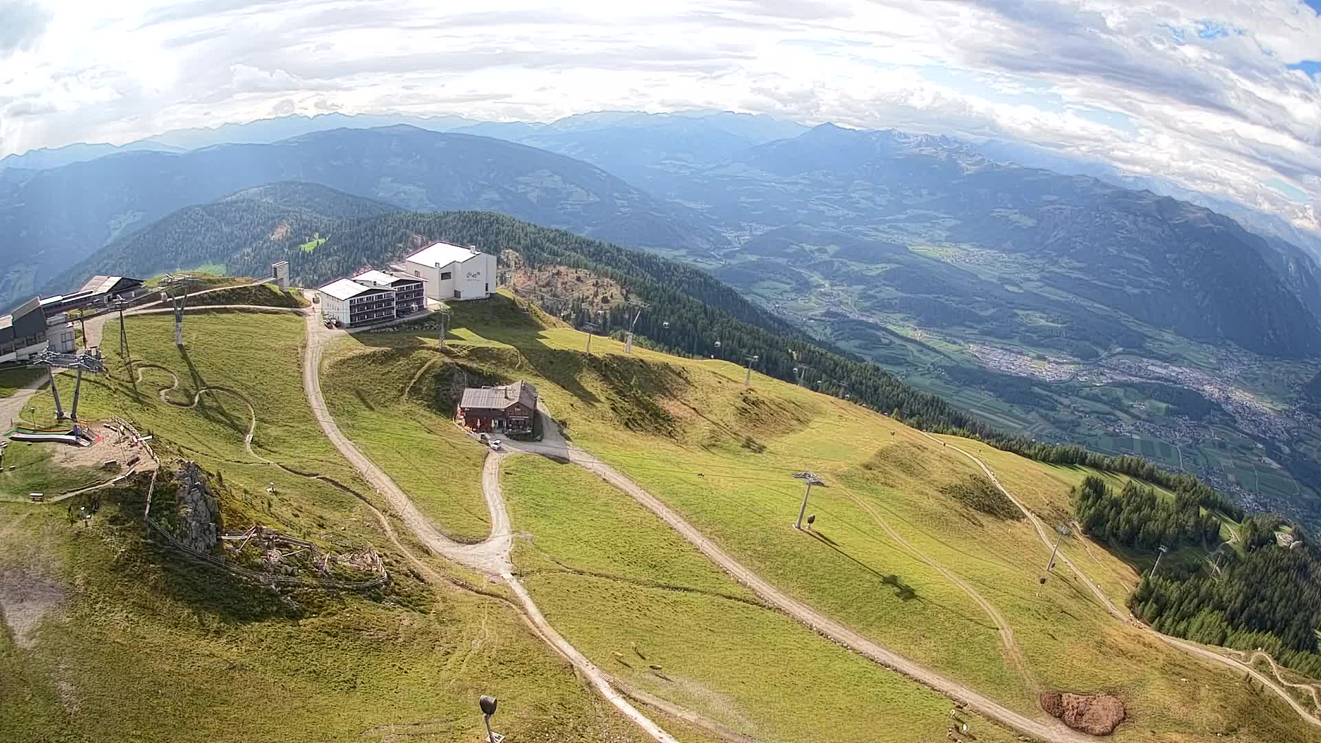 Kronplatz peak Ski resort | view to Bruneck
