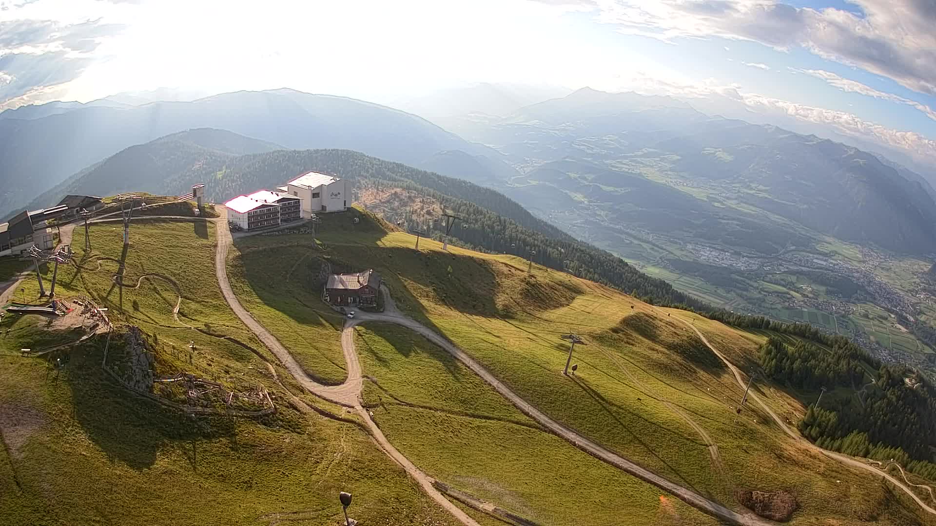 Stazione sciistica di Plan de Corones | vista su Brunico