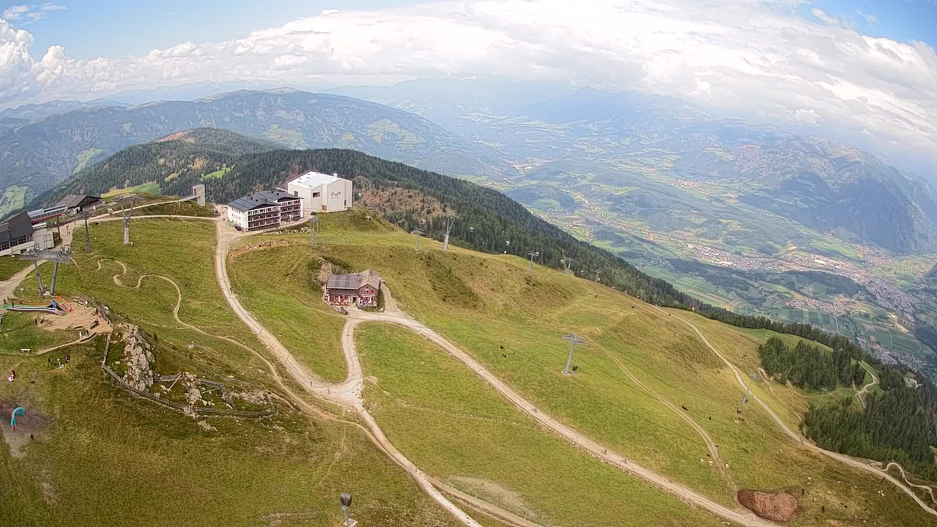 Smučišče Kronplatz – vrh | pogled na Bruneck