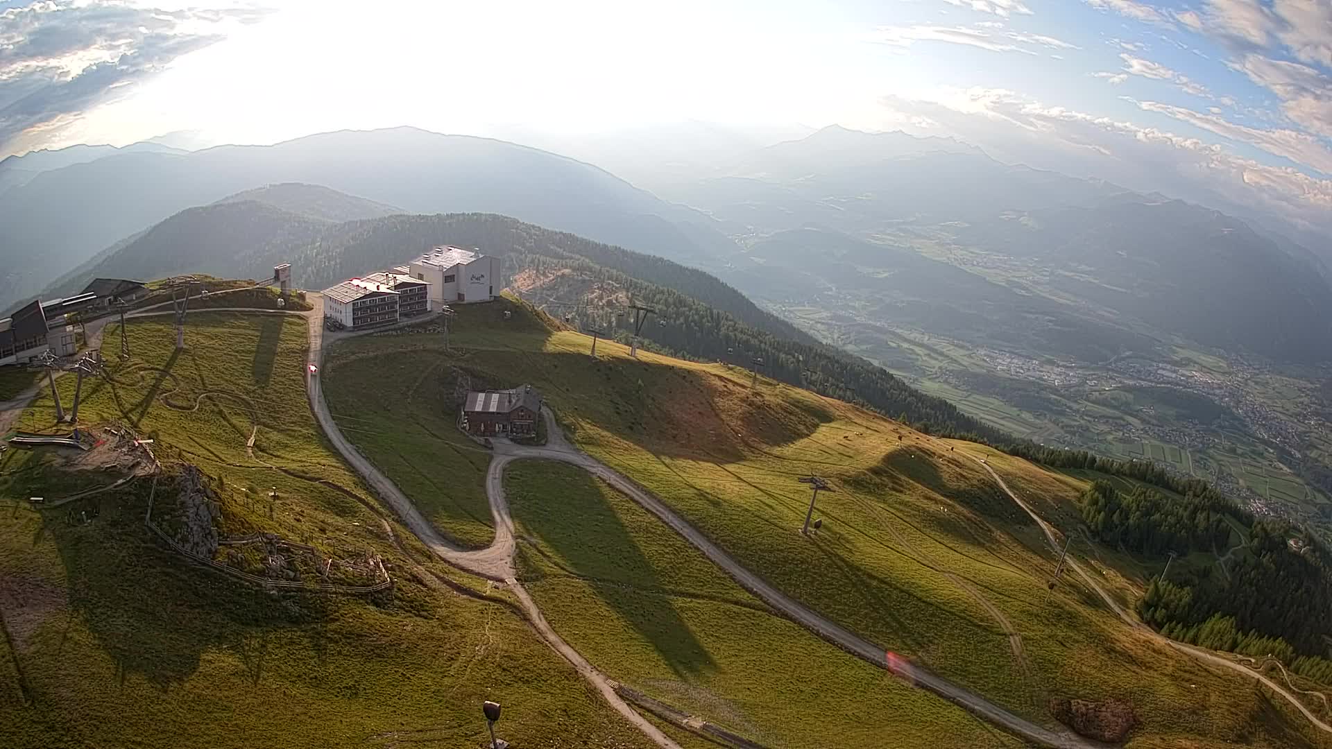 Station de ski Kronplatz sommet | vue sur Brunico