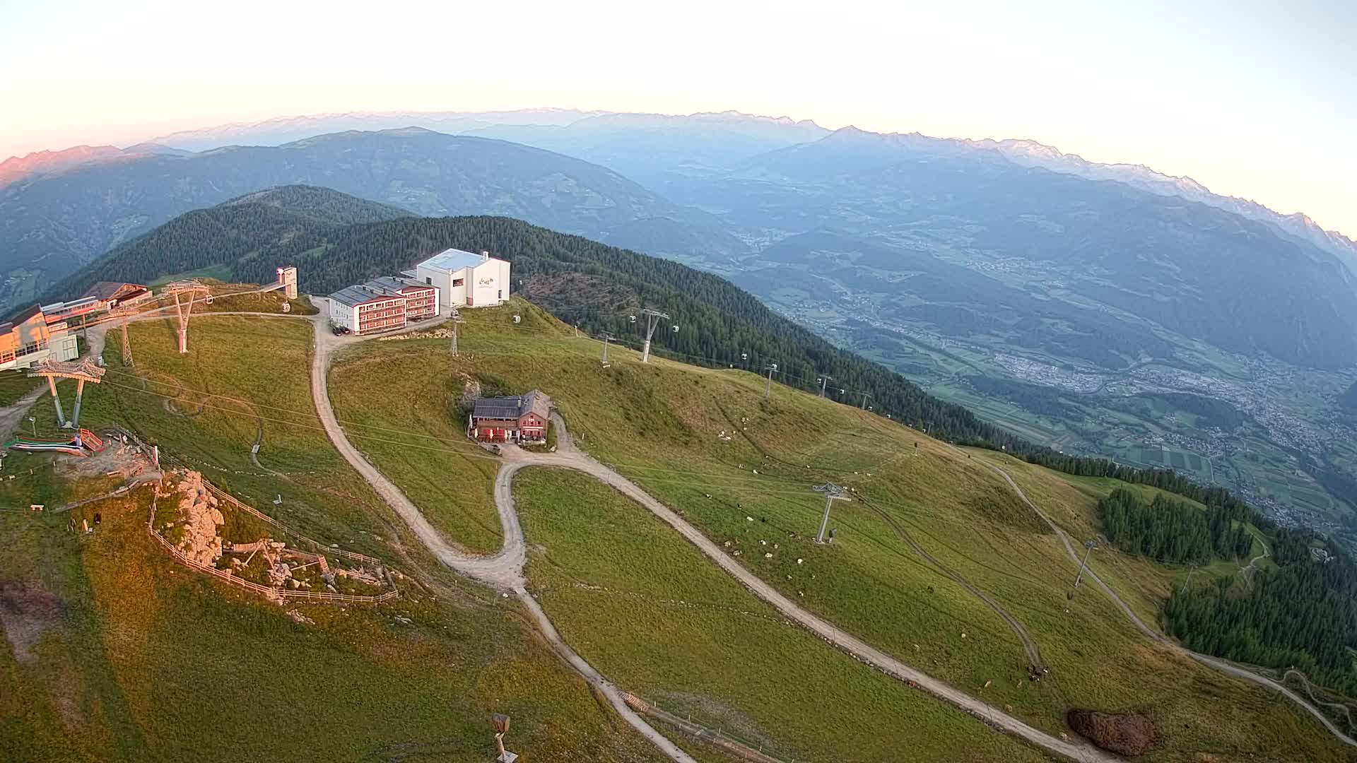 Kronplatz peak Ski resort | view to Bruneck