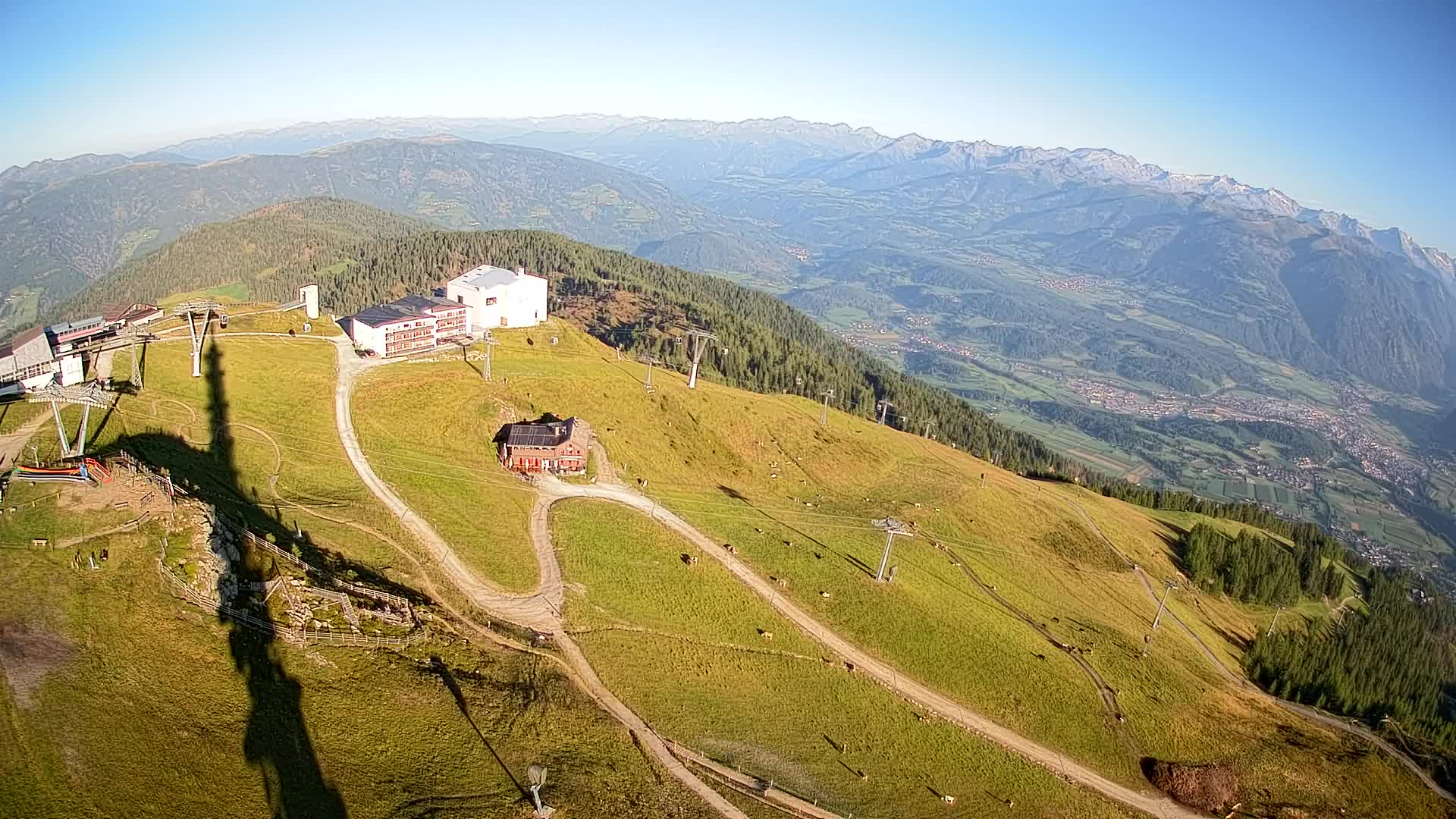Stazione sciistica di Plan de Corones | vista su Brunico