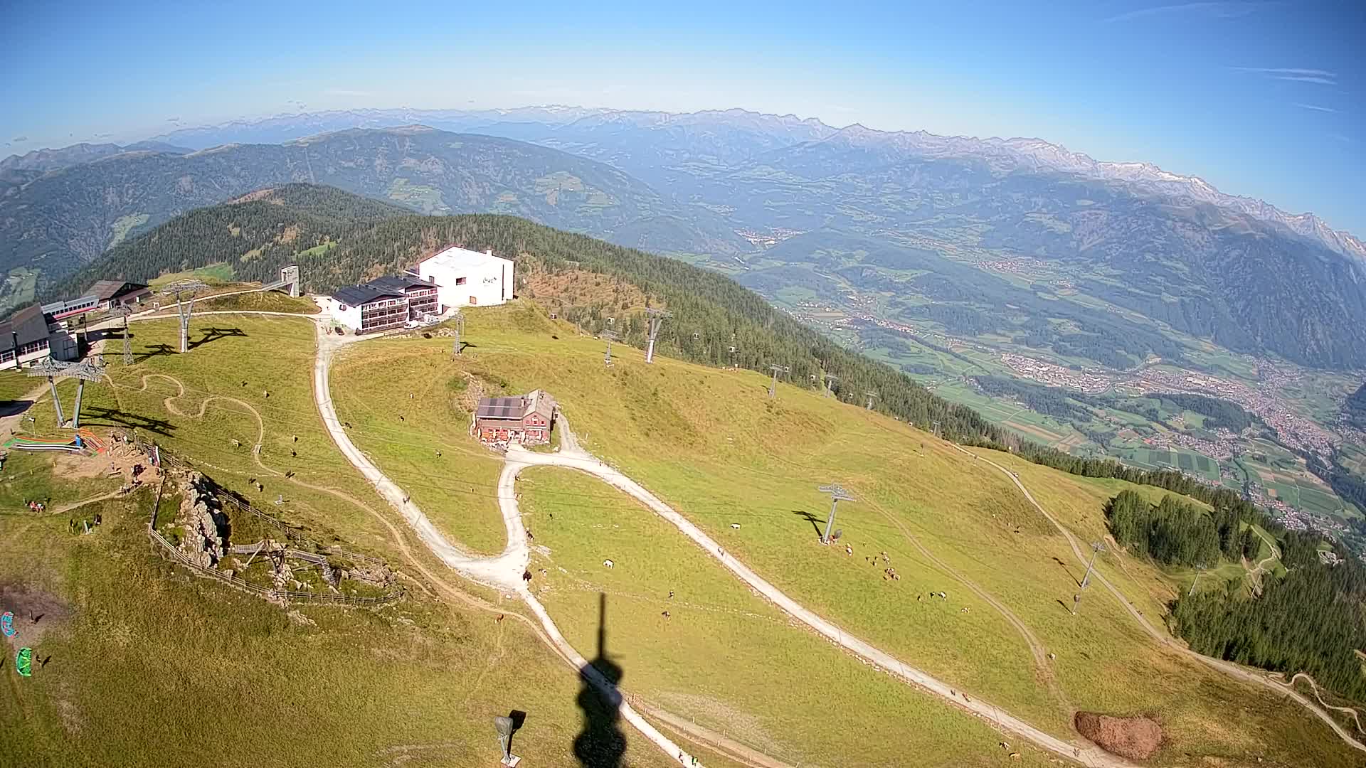 Kronplatz peak Ski resort | view to Bruneck