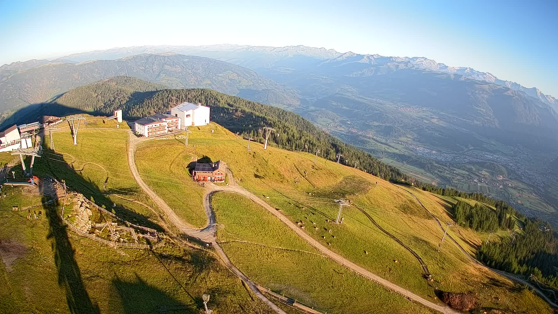 Station de ski Kronplatz sommet | vue sur Brunico