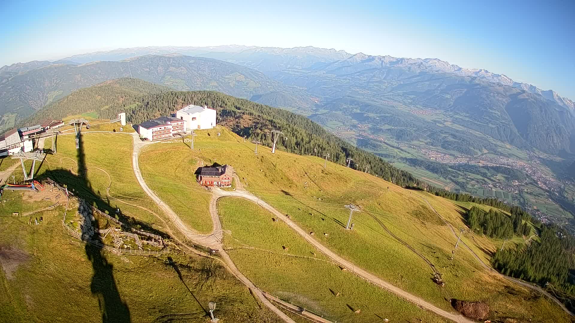 Kronplatz peak Ski resort | view to Bruneck