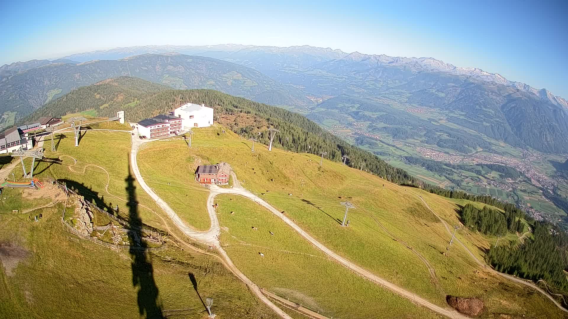 Kronplatz peak Ski resort | view to Bruneck