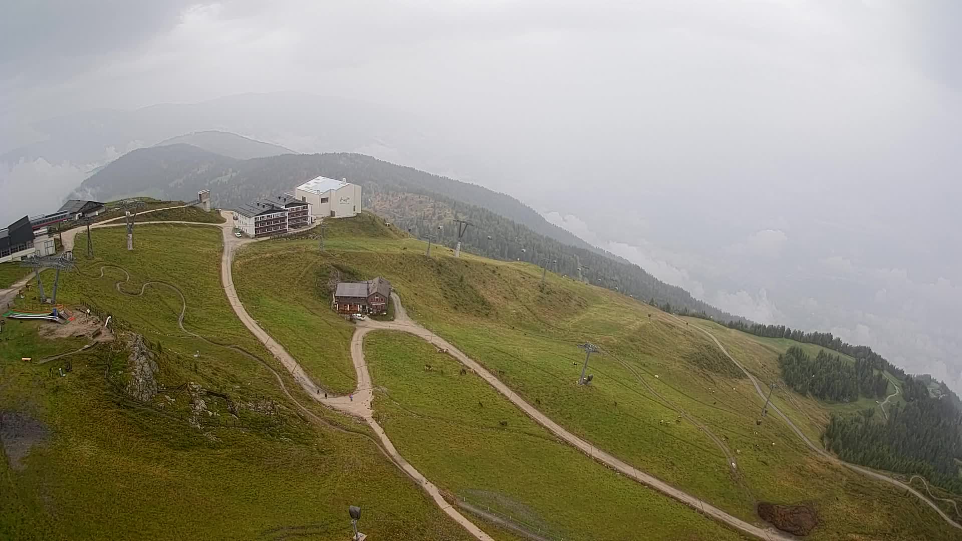 Kronplatz peak Ski resort | view to Bruneck