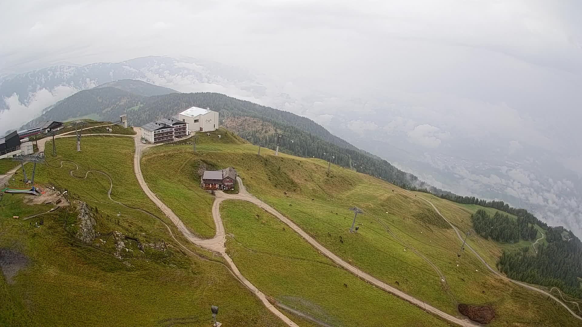 Kronplatz peak Ski resort | view to Bruneck