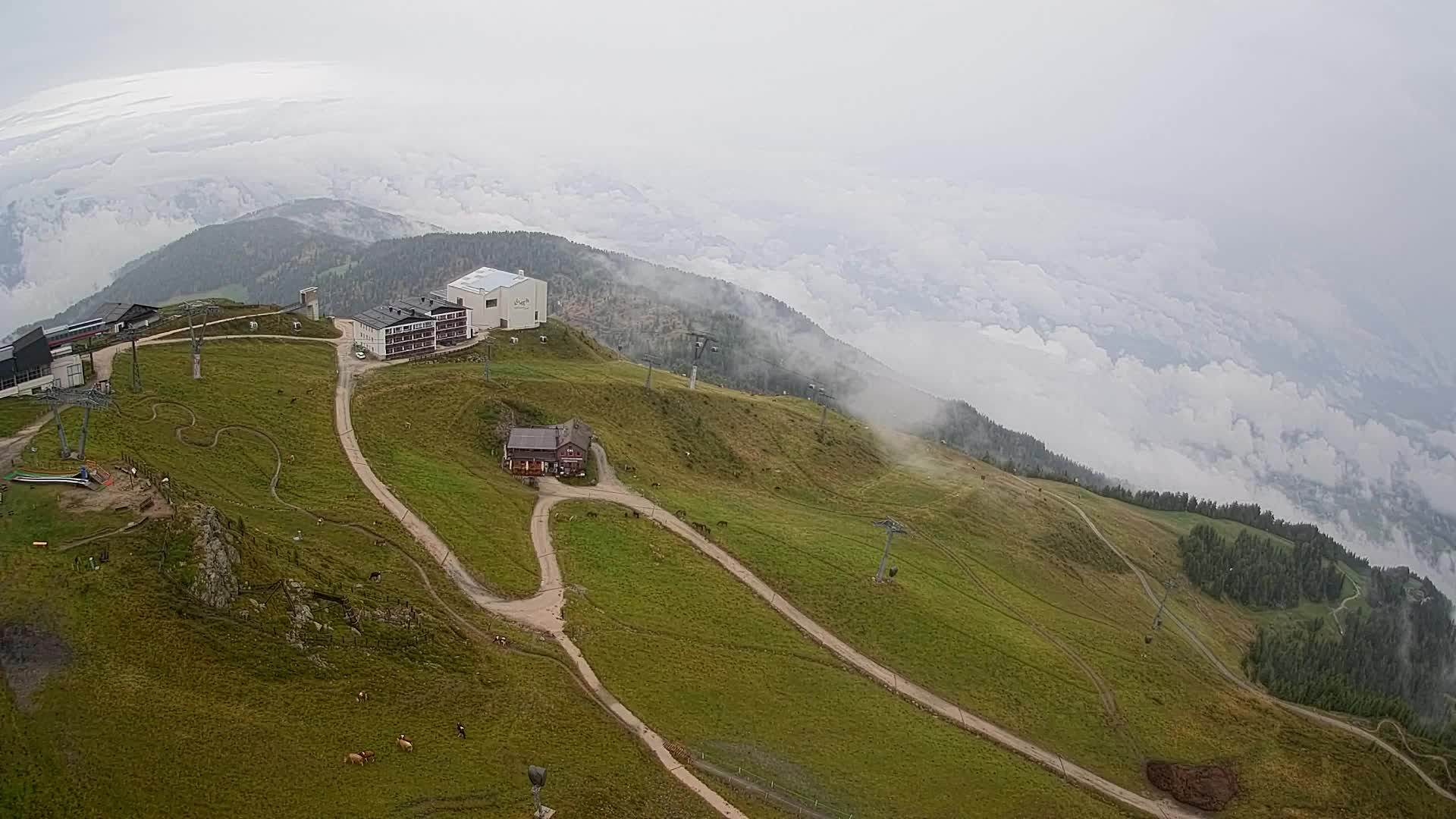 Smučišče Kronplatz – vrh | pogled na Bruneck