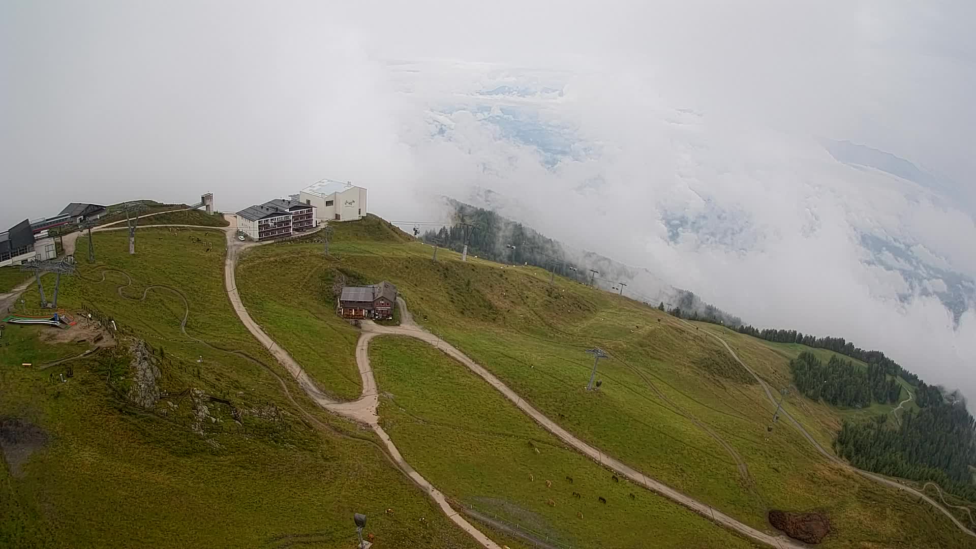 Kronplatz peak Ski resort | view to Bruneck