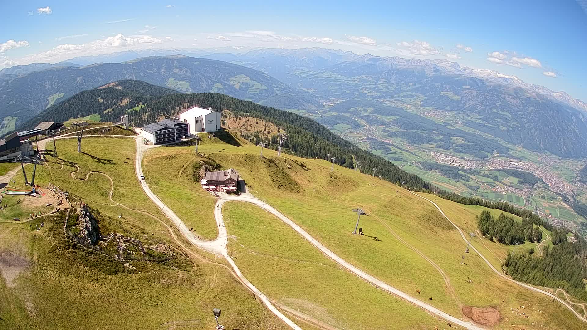 Kronplatz peak Ski resort | view to Bruneck