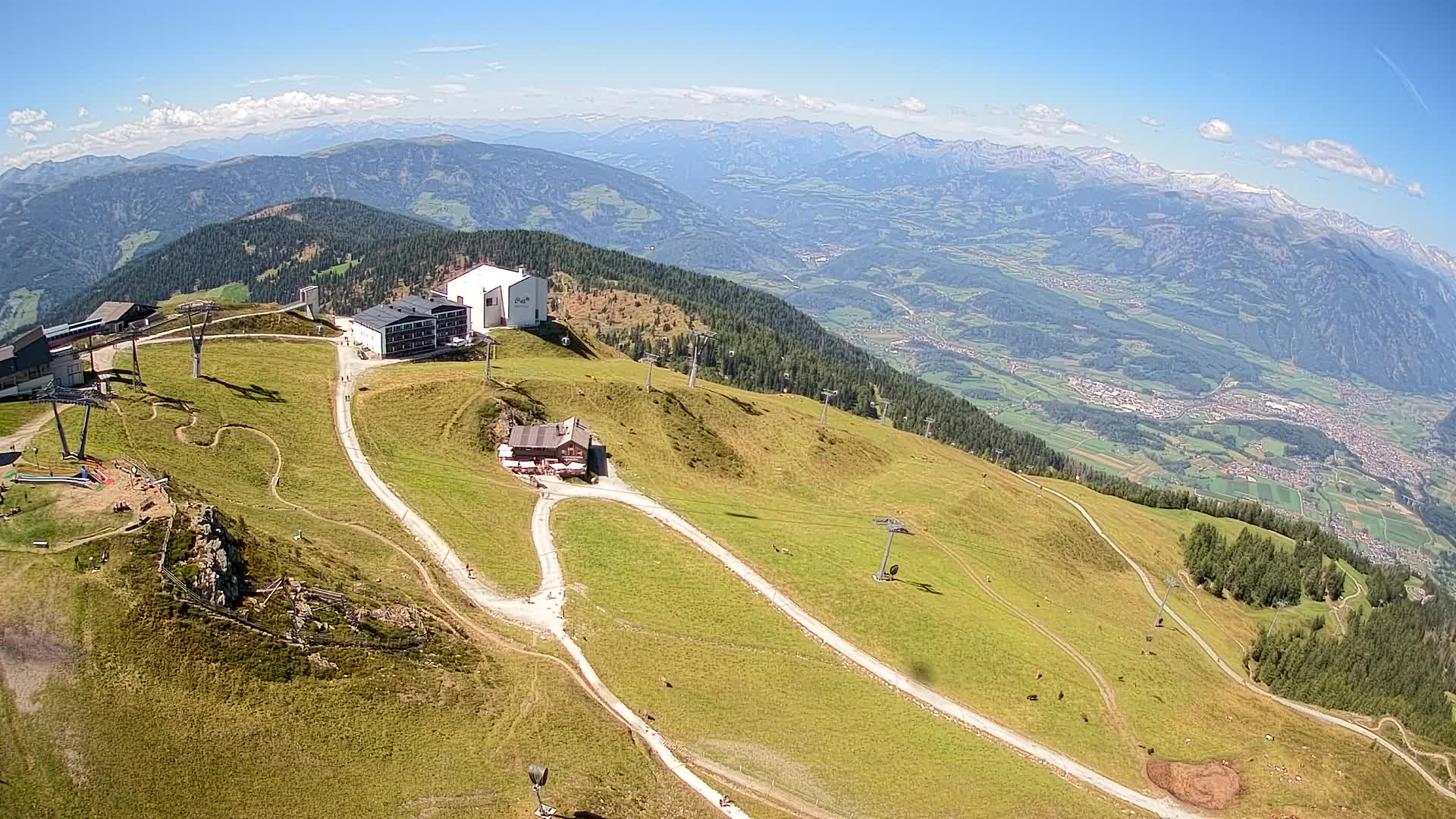 Kronplatz peak Ski resort | view to Bruneck