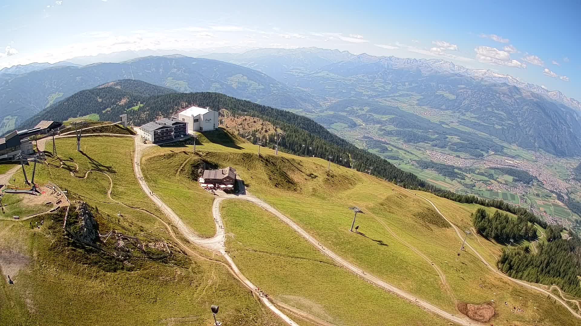 Kronplatz peak Ski resort | view to Bruneck