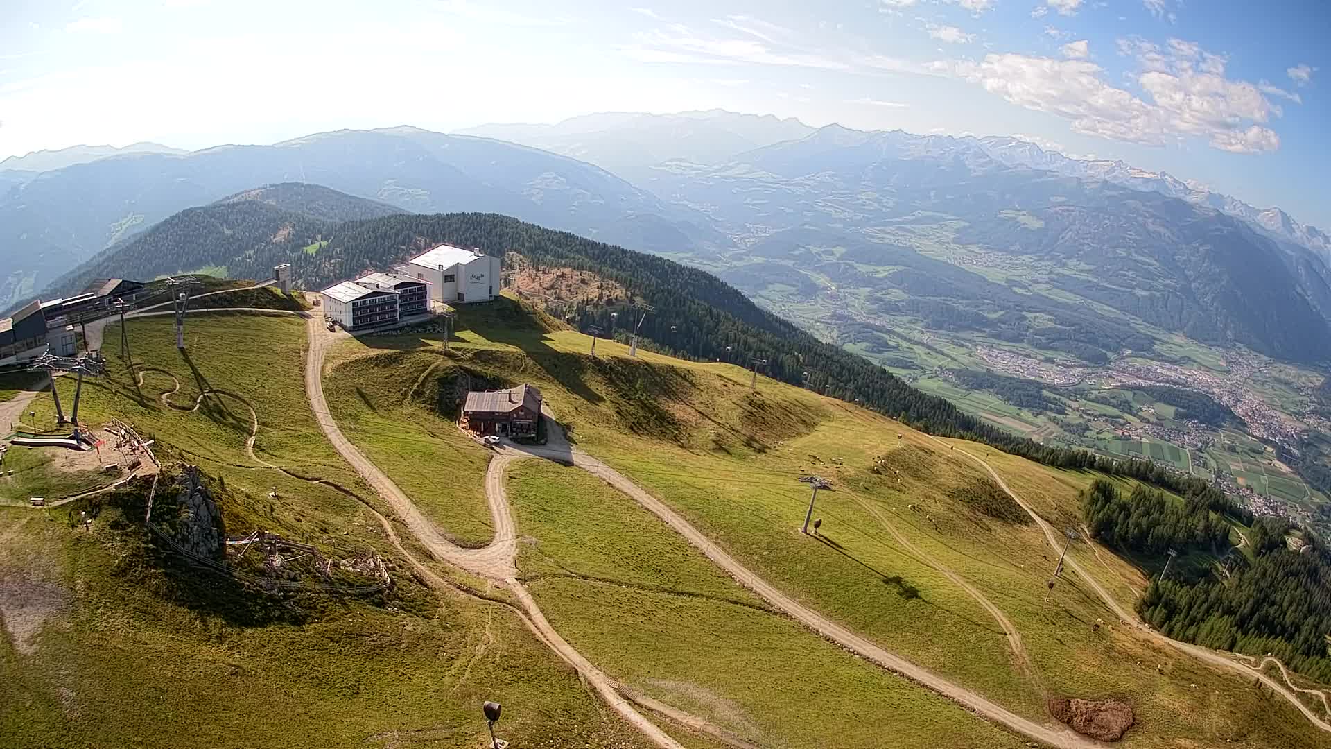 Skigebiet Kronplatz Gipfel | Blick auf Bruneck