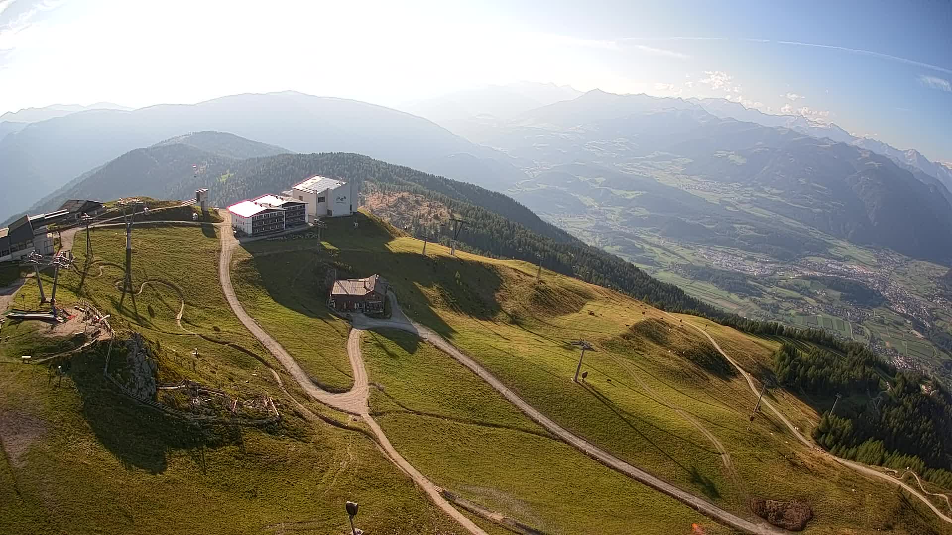 Station de ski Kronplatz sommet | vue sur Brunico