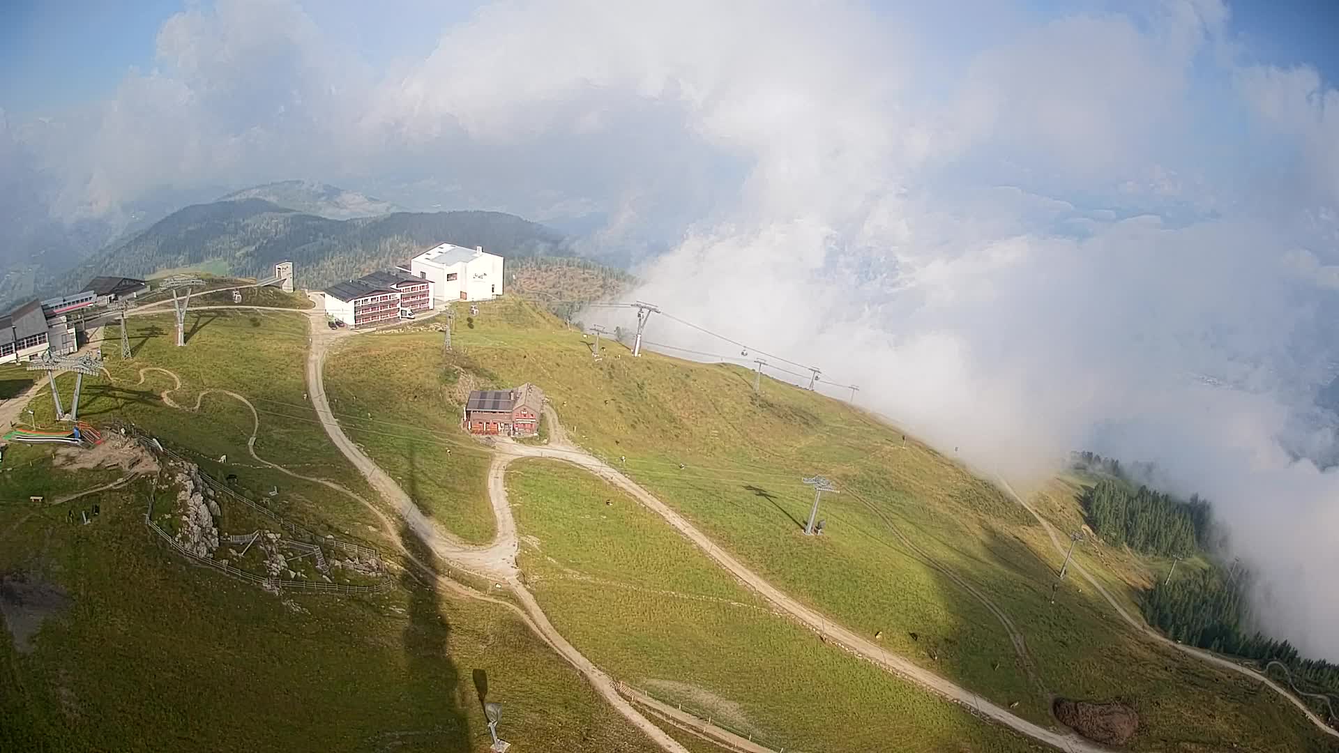 Kronplatz peak Ski resort | view to Bruneck