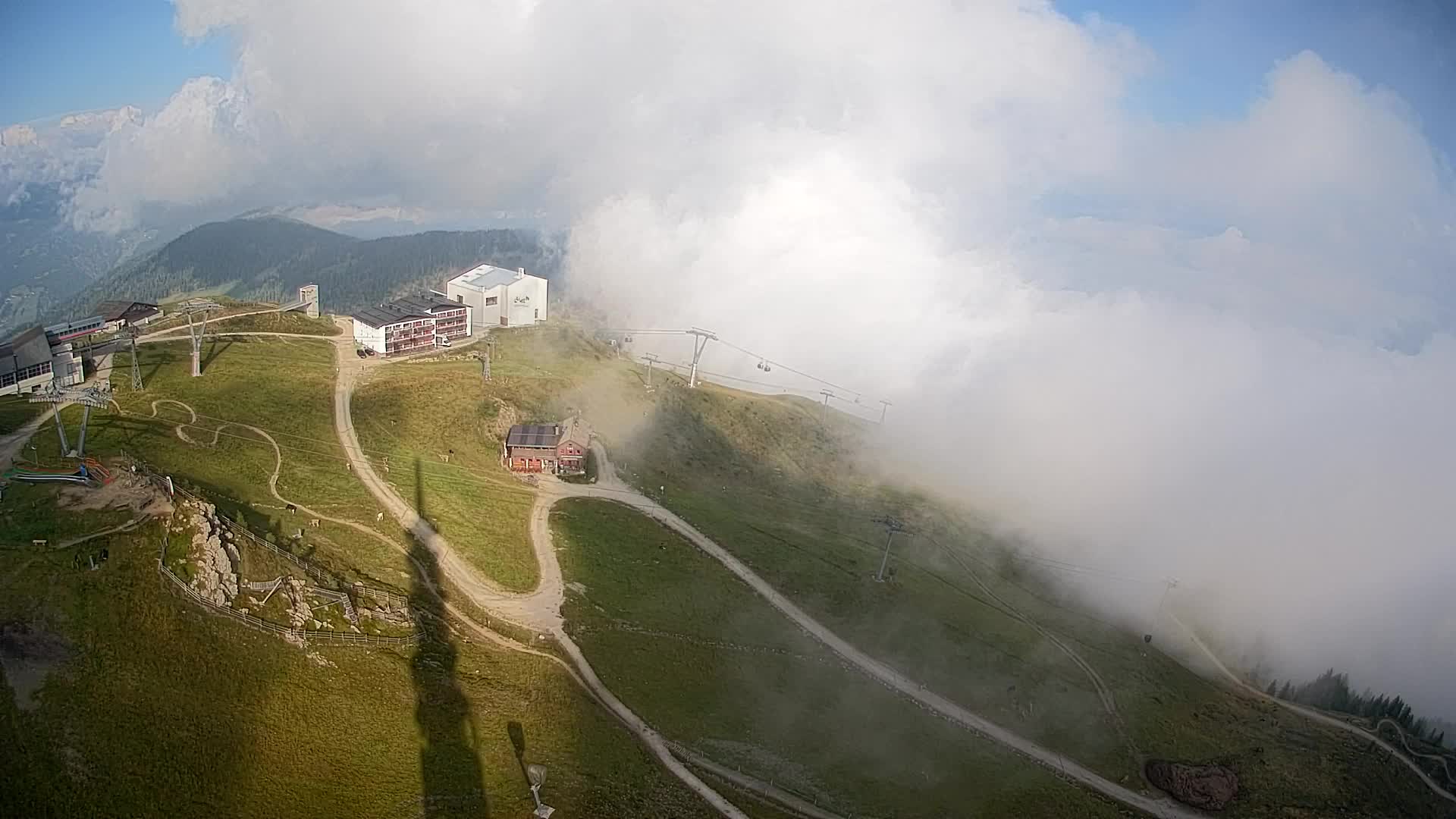 Kronplatz peak Ski resort | view to Bruneck