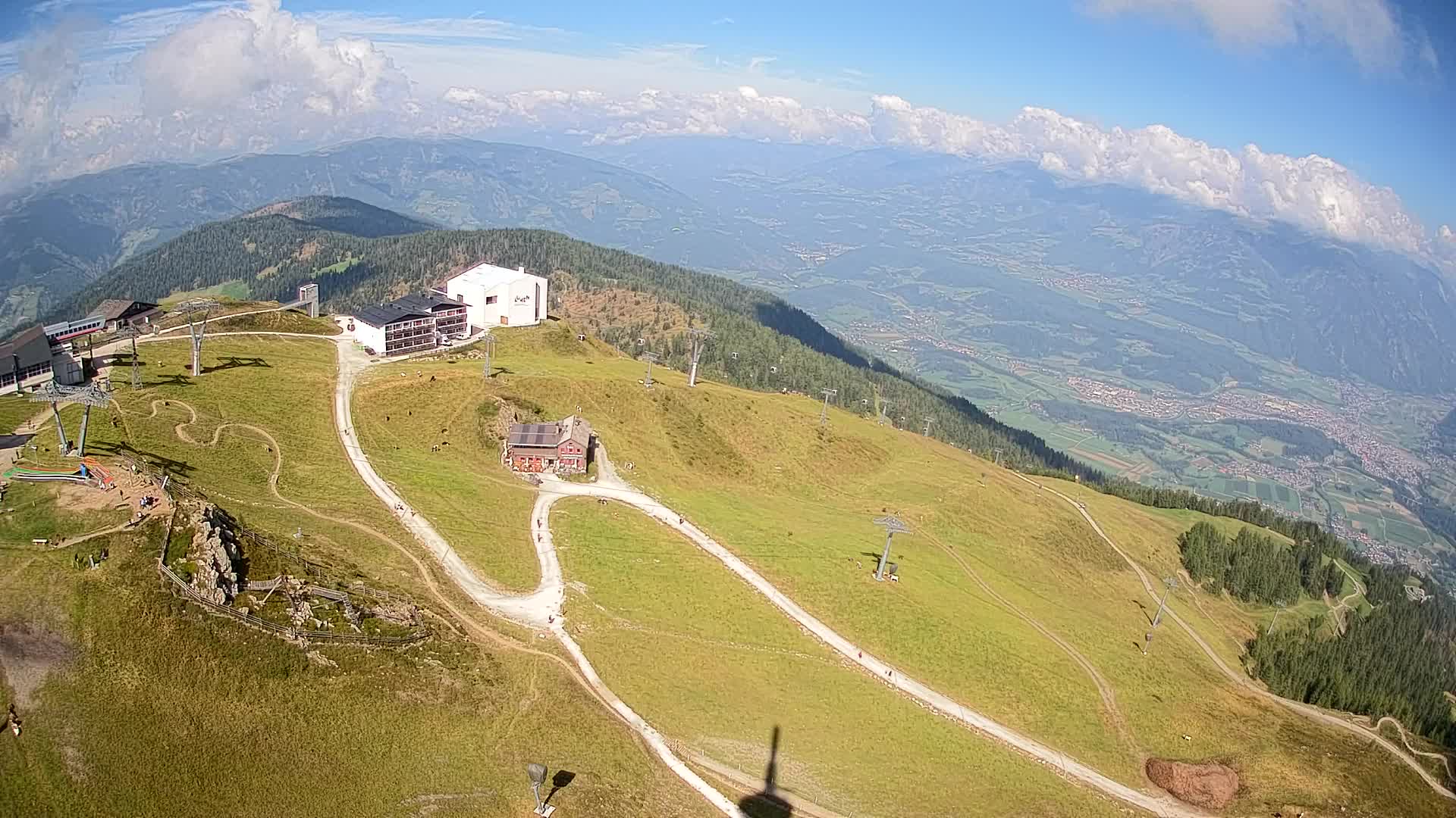 Kronplatz peak Ski resort | view to Bruneck