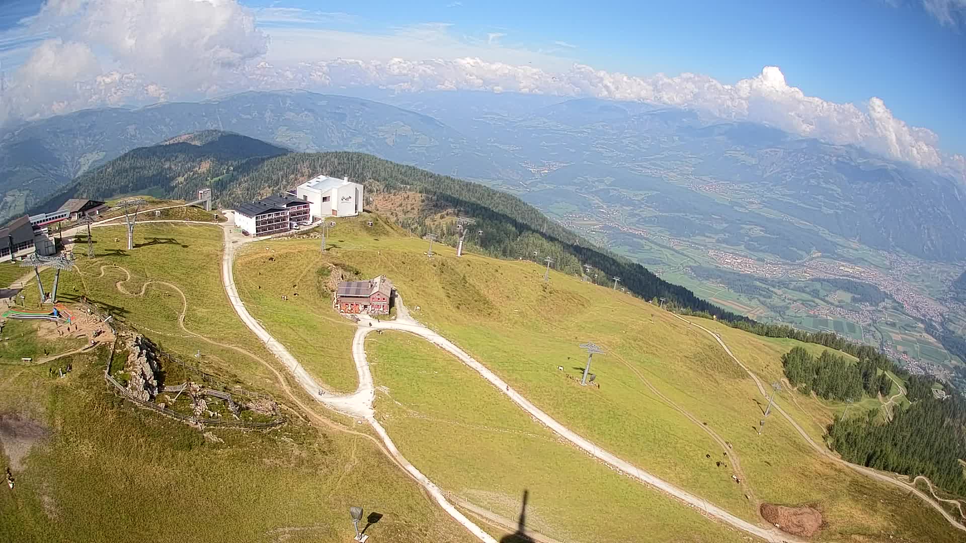 Stazione sciistica di Plan de Corones | vista su Brunico
