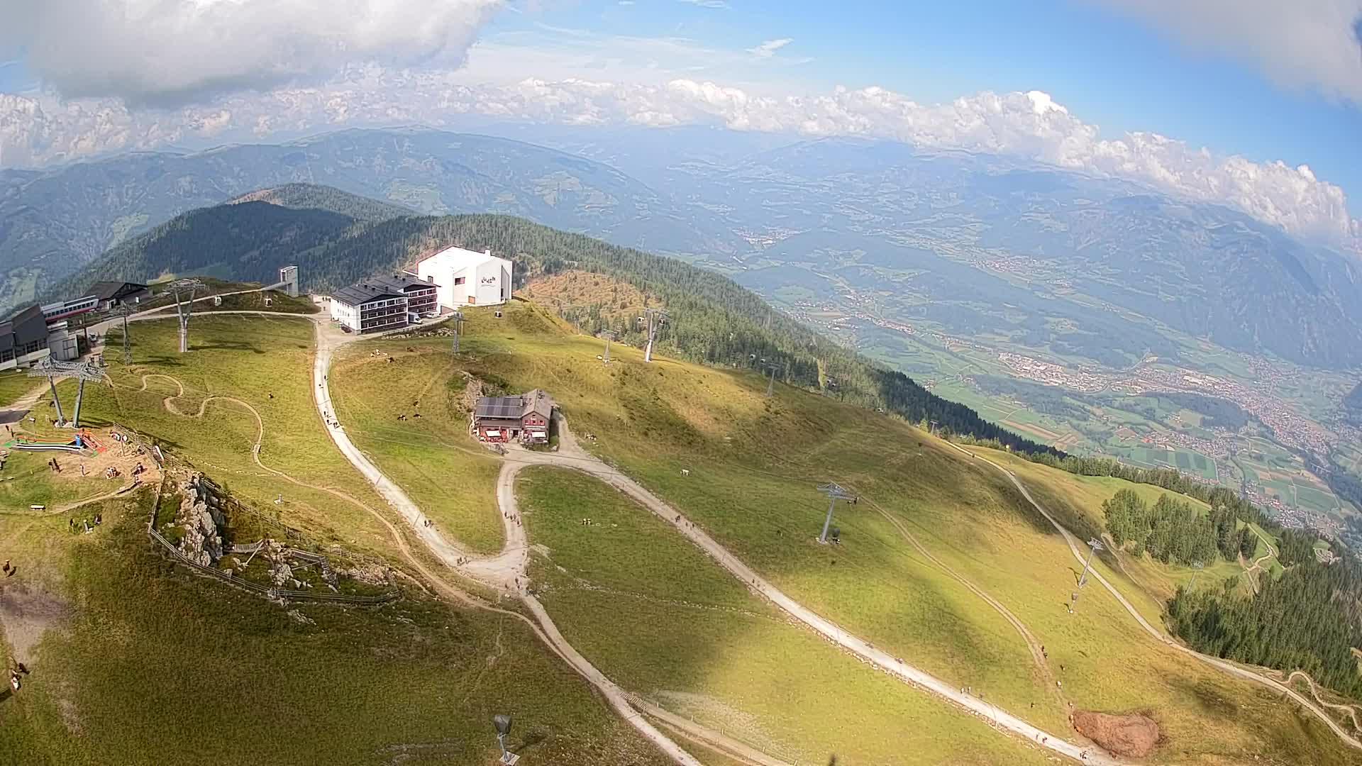 Kronplatz peak Ski resort | view to Bruneck