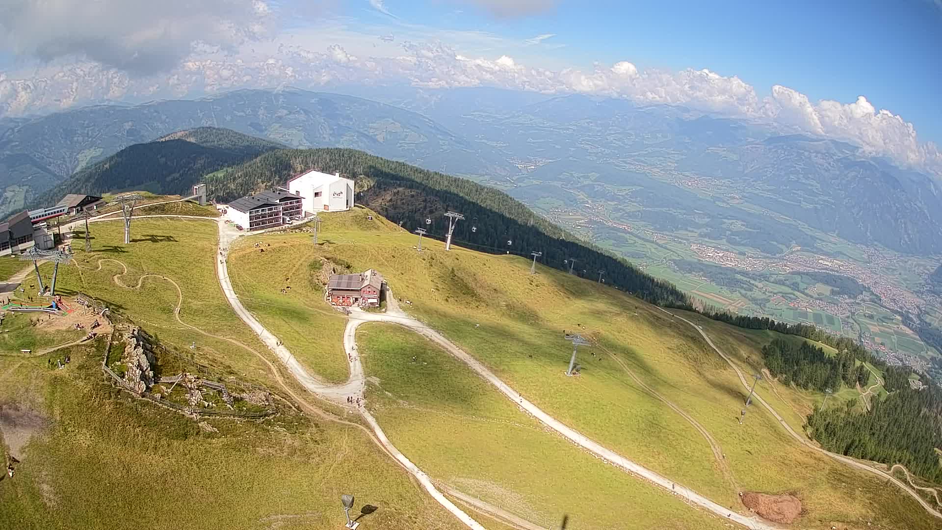 Kronplatz peak Ski resort | view to Bruneck