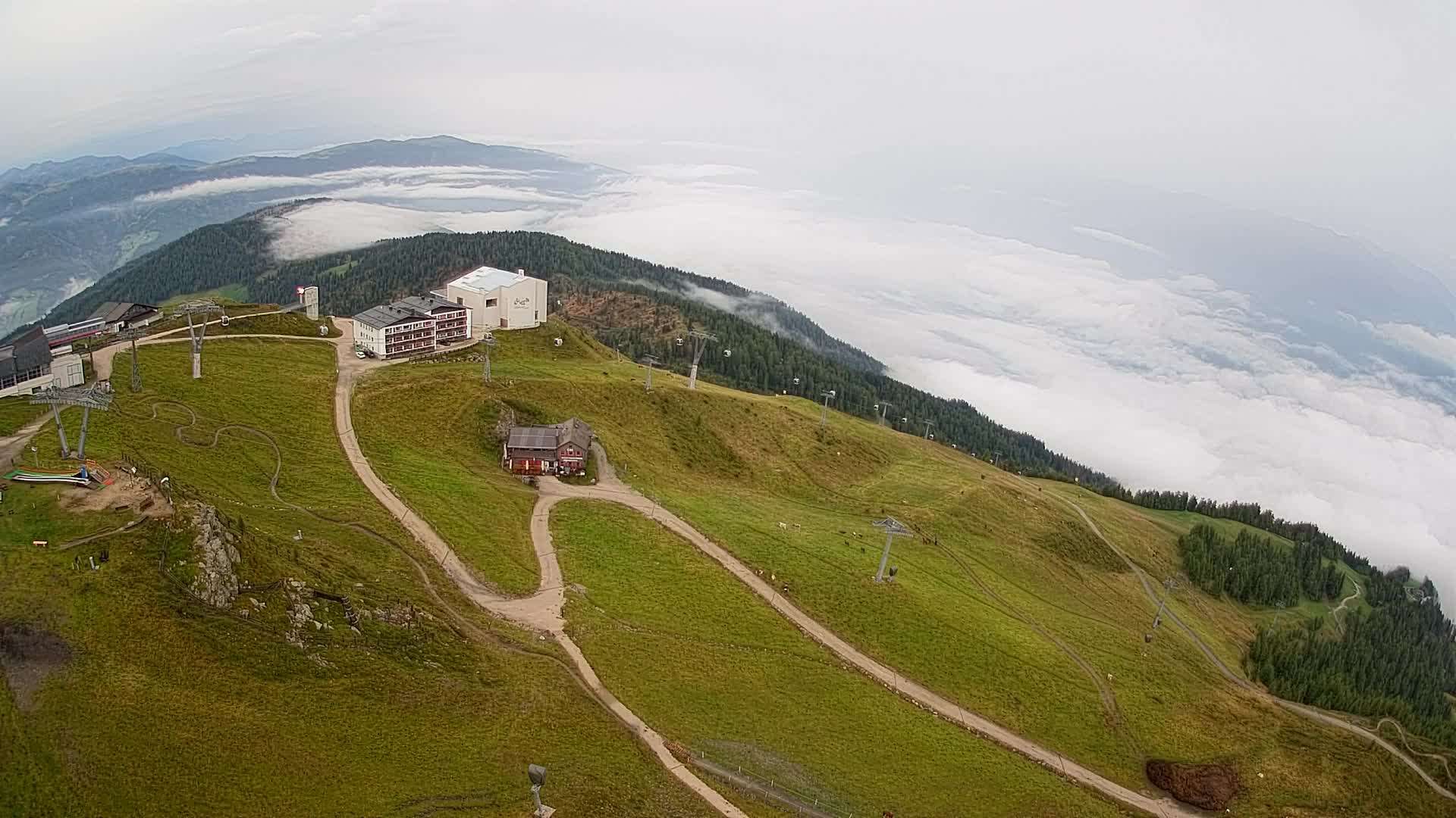 Smučišče Kronplatz – vrh | pogled na Bruneck