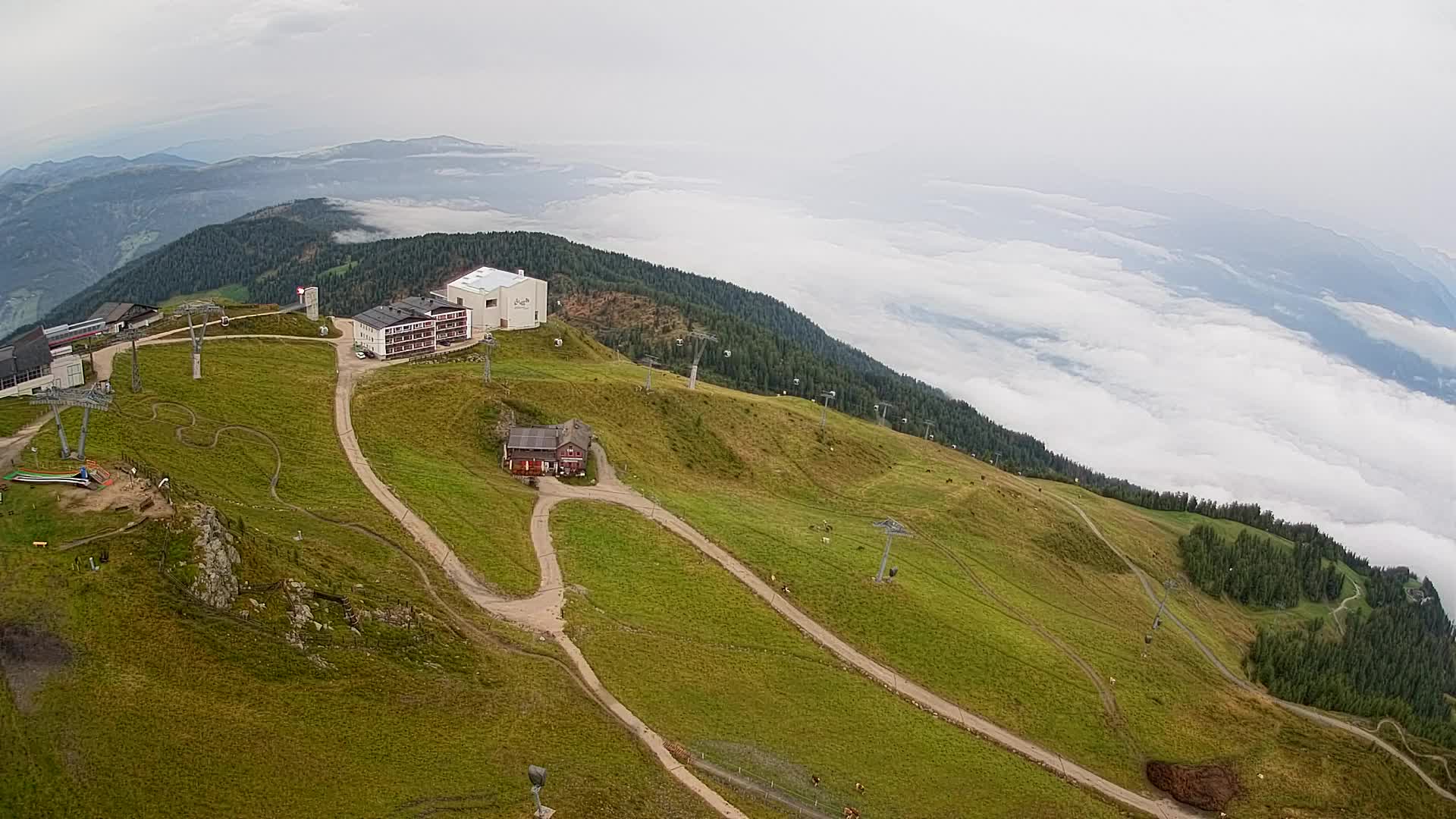 Smučišče Kronplatz – vrh | pogled na Bruneck