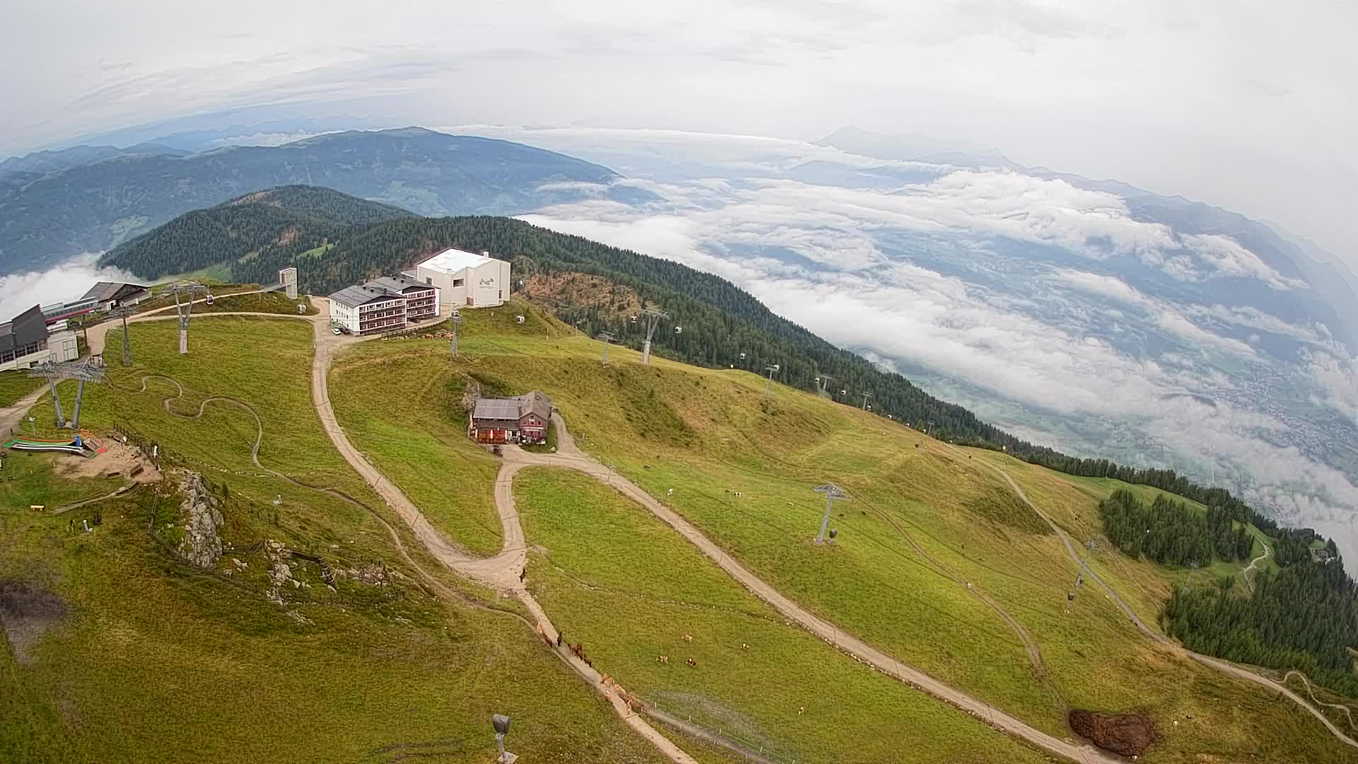 Smučišče Kronplatz – vrh | pogled na Bruneck