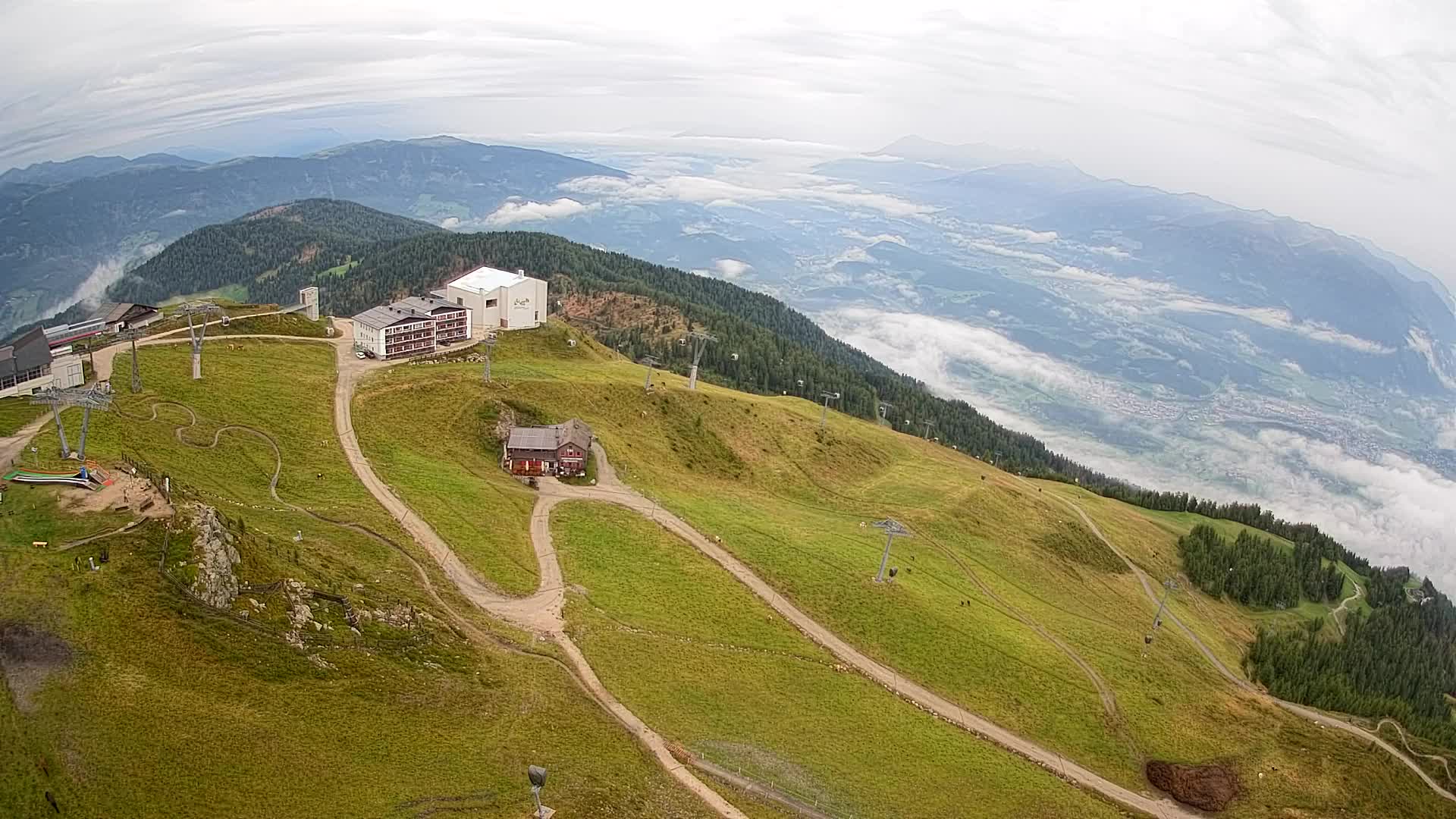 Smučišče Kronplatz – vrh | pogled na Bruneck