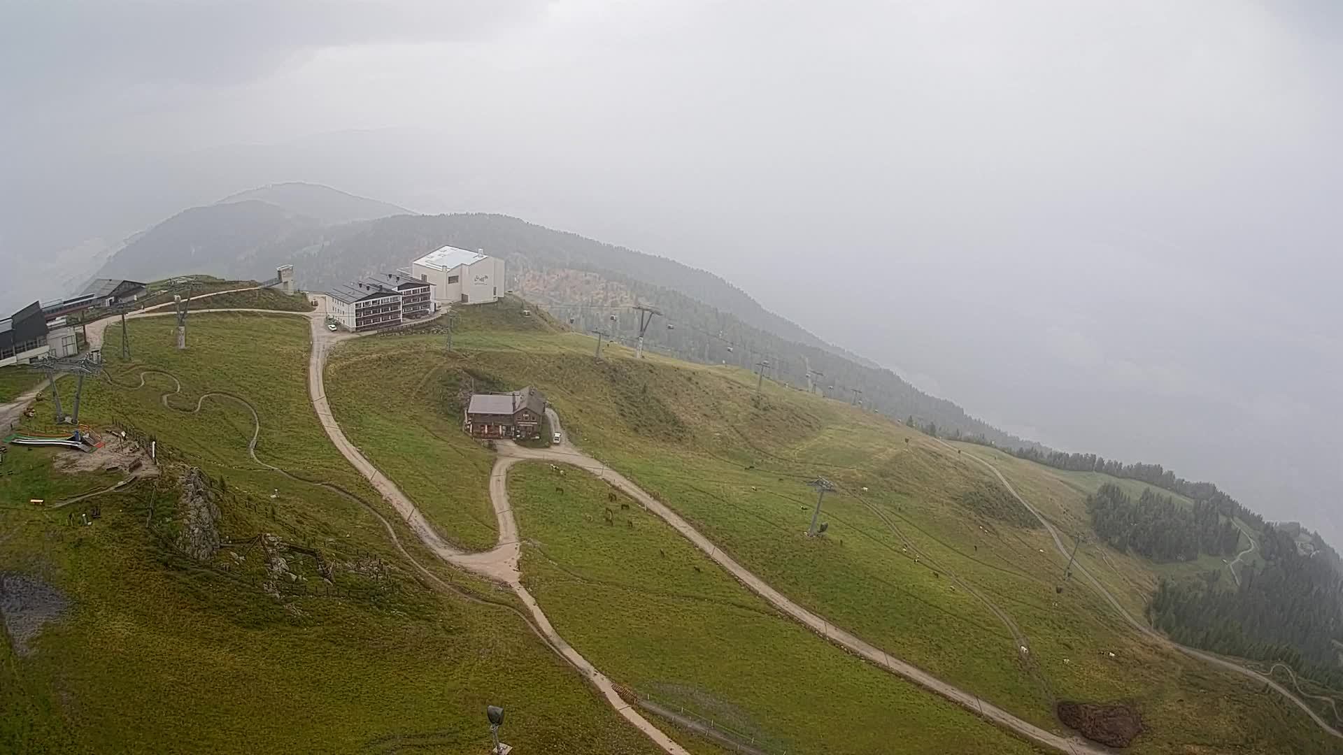 Skigebiet Kronplatz Gipfel | Blick auf Bruneck