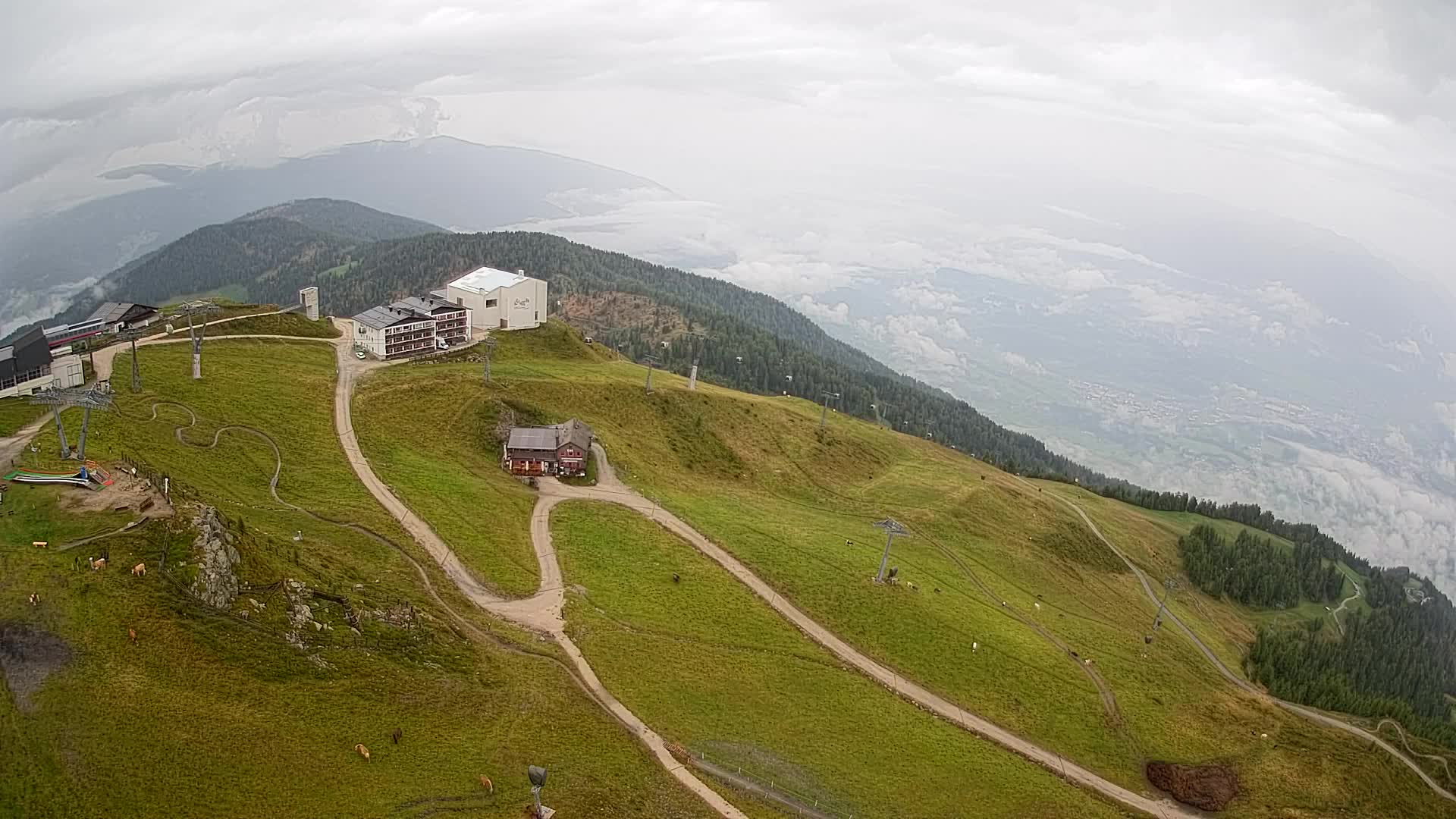 Smučišče Kronplatz – vrh | pogled na Bruneck