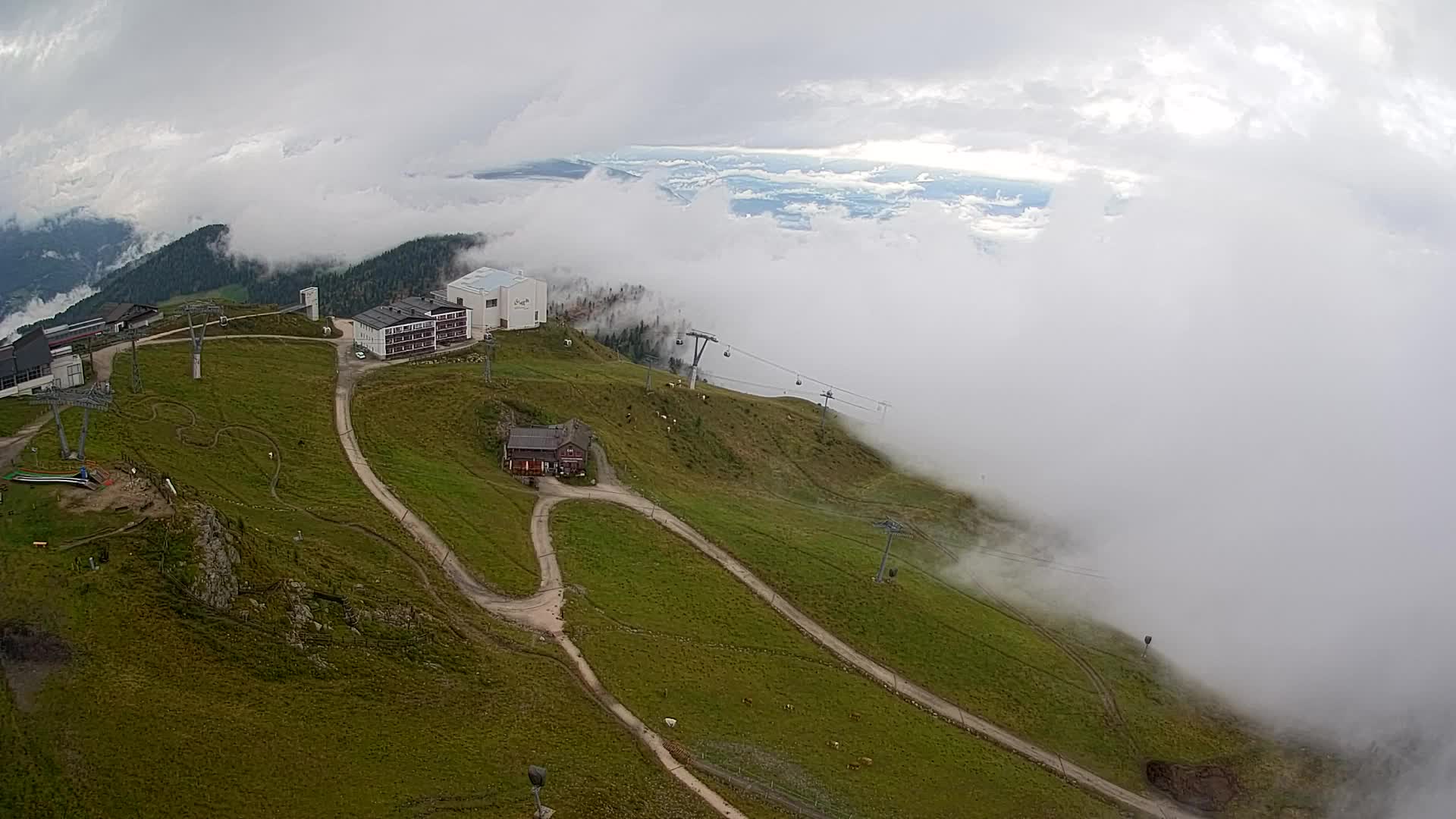 Smučišče Kronplatz – vrh | pogled na Bruneck