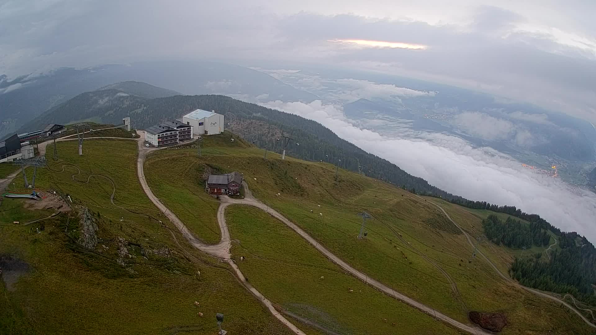 Smučišče Kronplatz – vrh | pogled na Bruneck