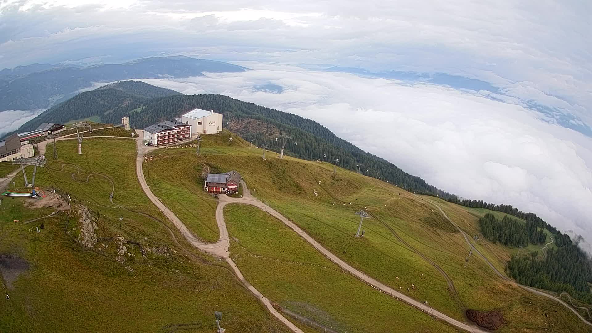 Smučišče Kronplatz – vrh | pogled na Bruneck
