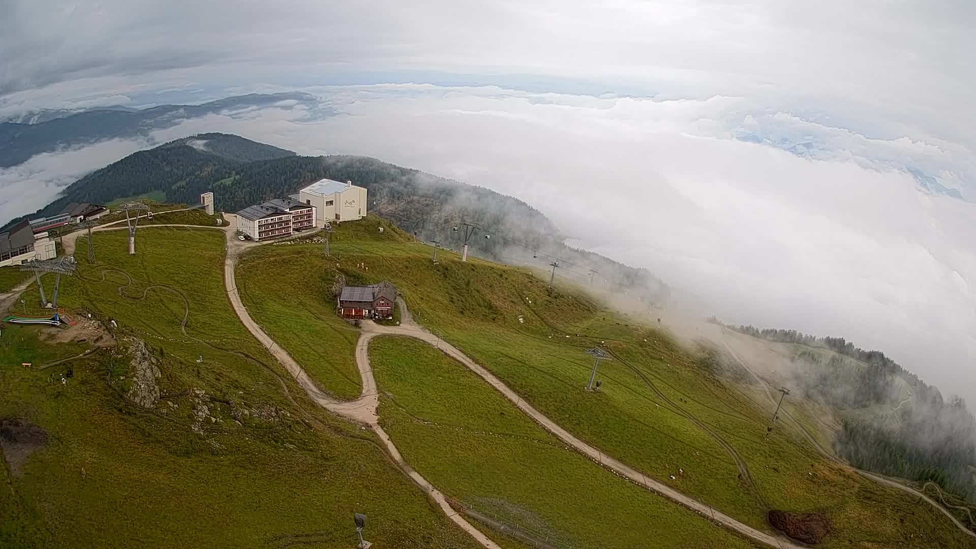 Kronplatz peak Ski resort | view to Bruneck