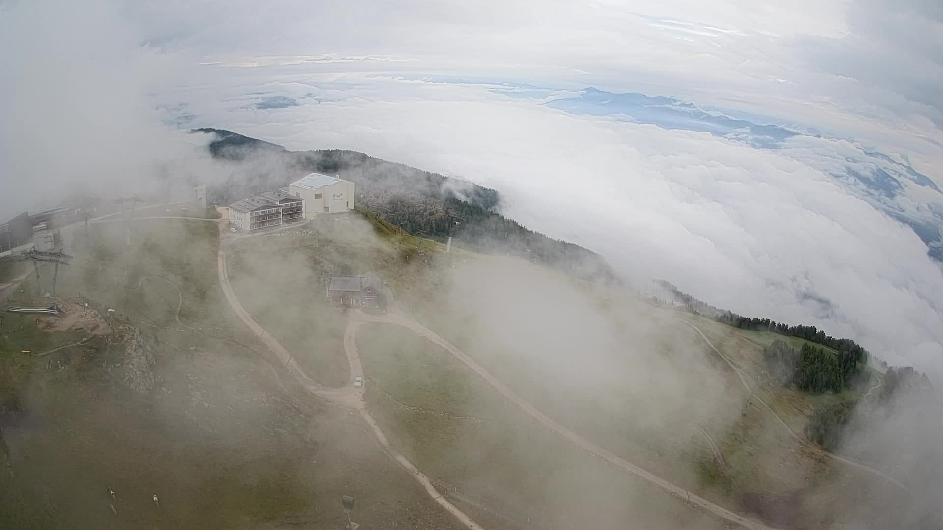 Smučišče Kronplatz – vrh | pogled na Bruneck