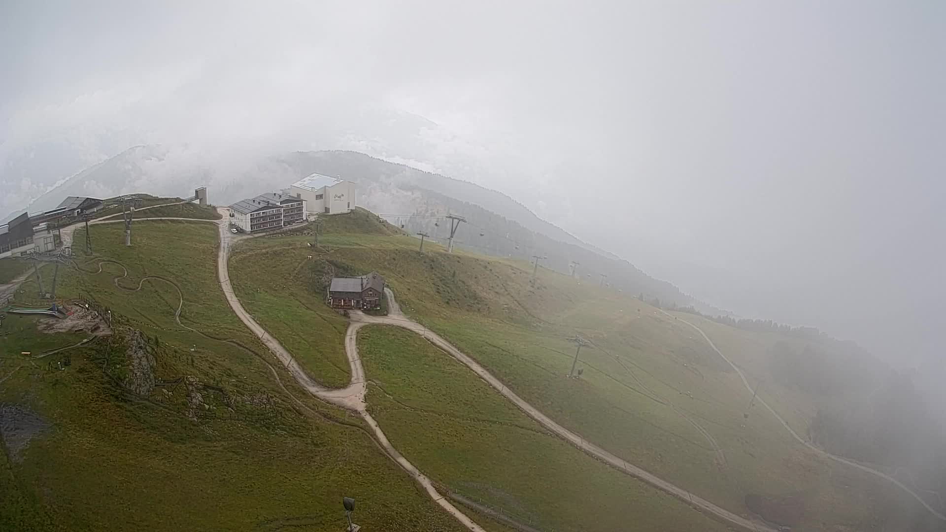 Station de ski Kronplatz sommet | vue sur Brunico