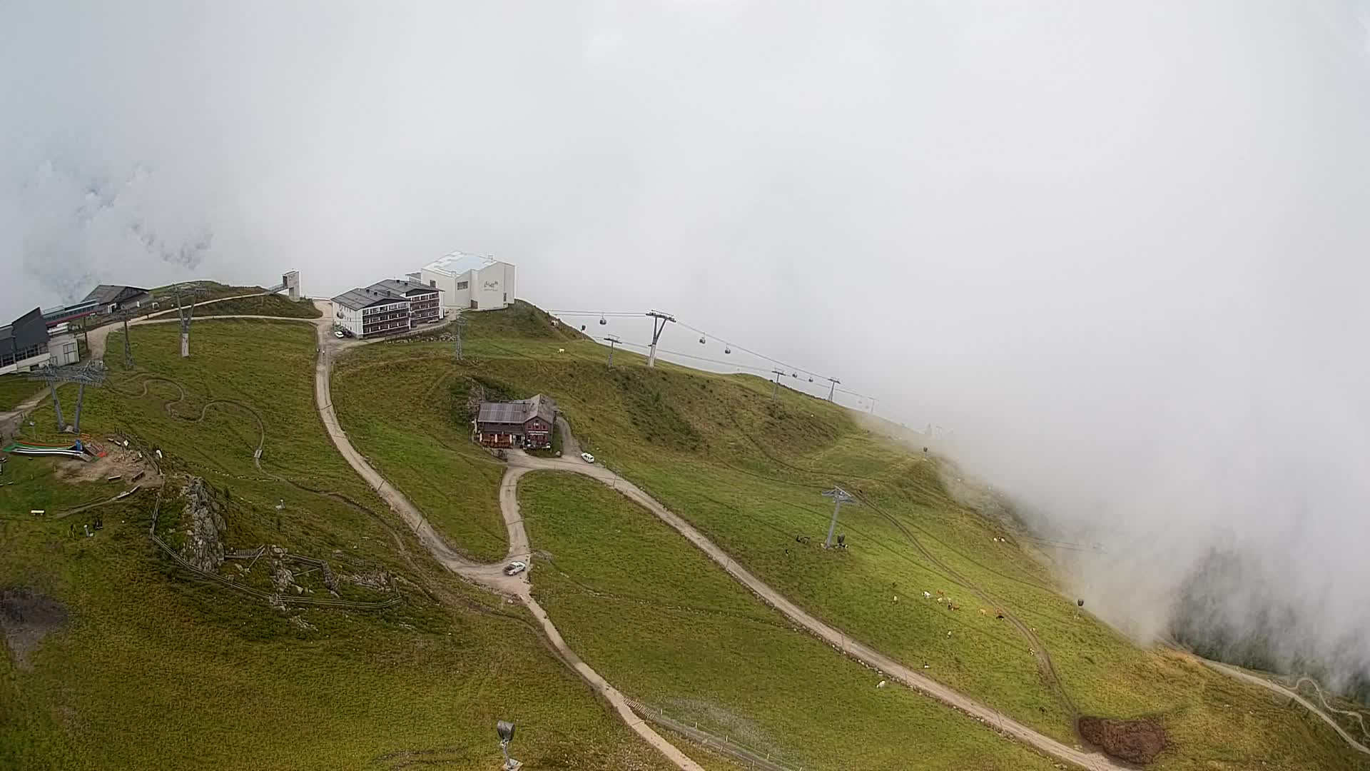 Skigebiet Kronplatz Gipfel | Blick auf Bruneck