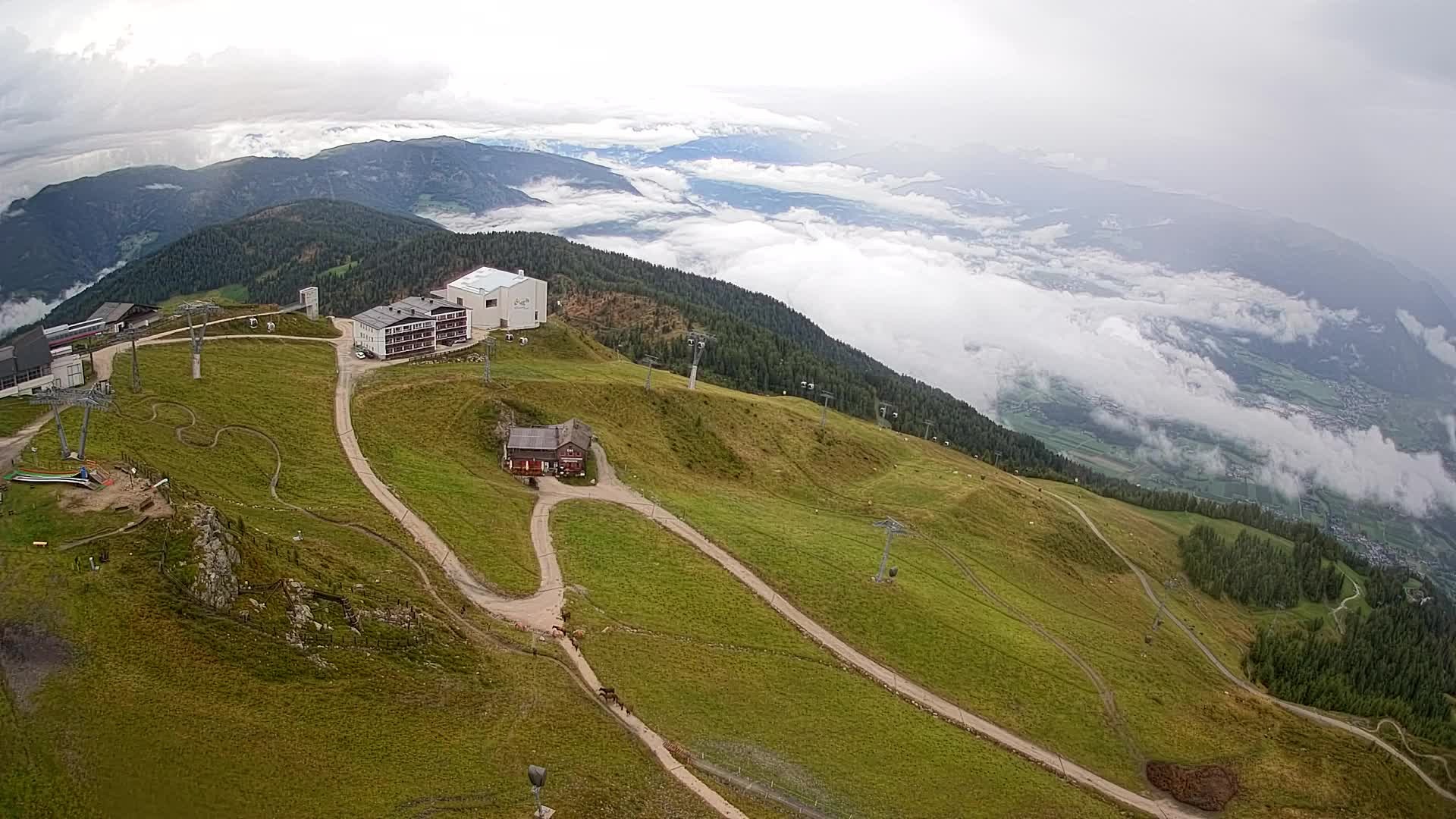 Smučišče Kronplatz – vrh | pogled na Bruneck