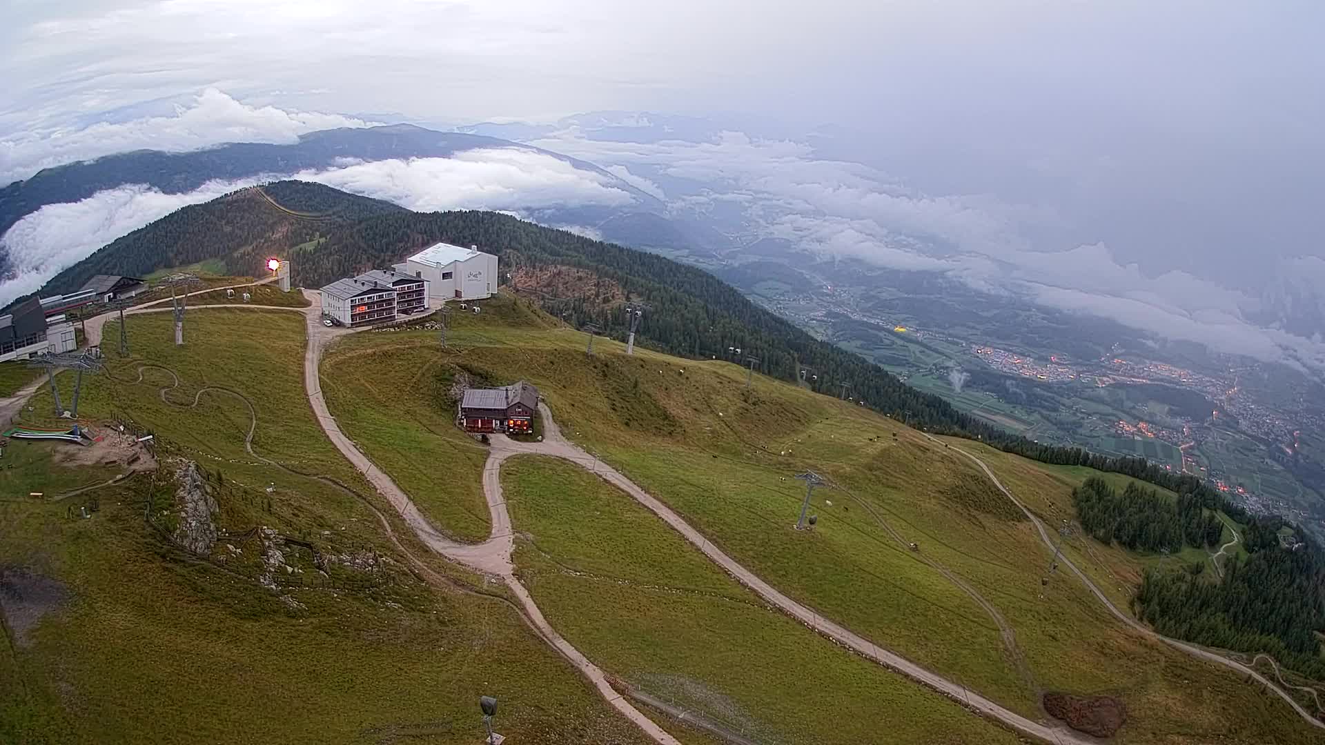 Kronplatz peak Ski resort | view to Bruneck