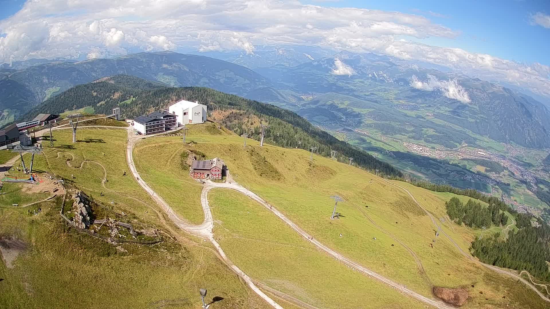 Kronplatz peak Ski resort | view to Bruneck