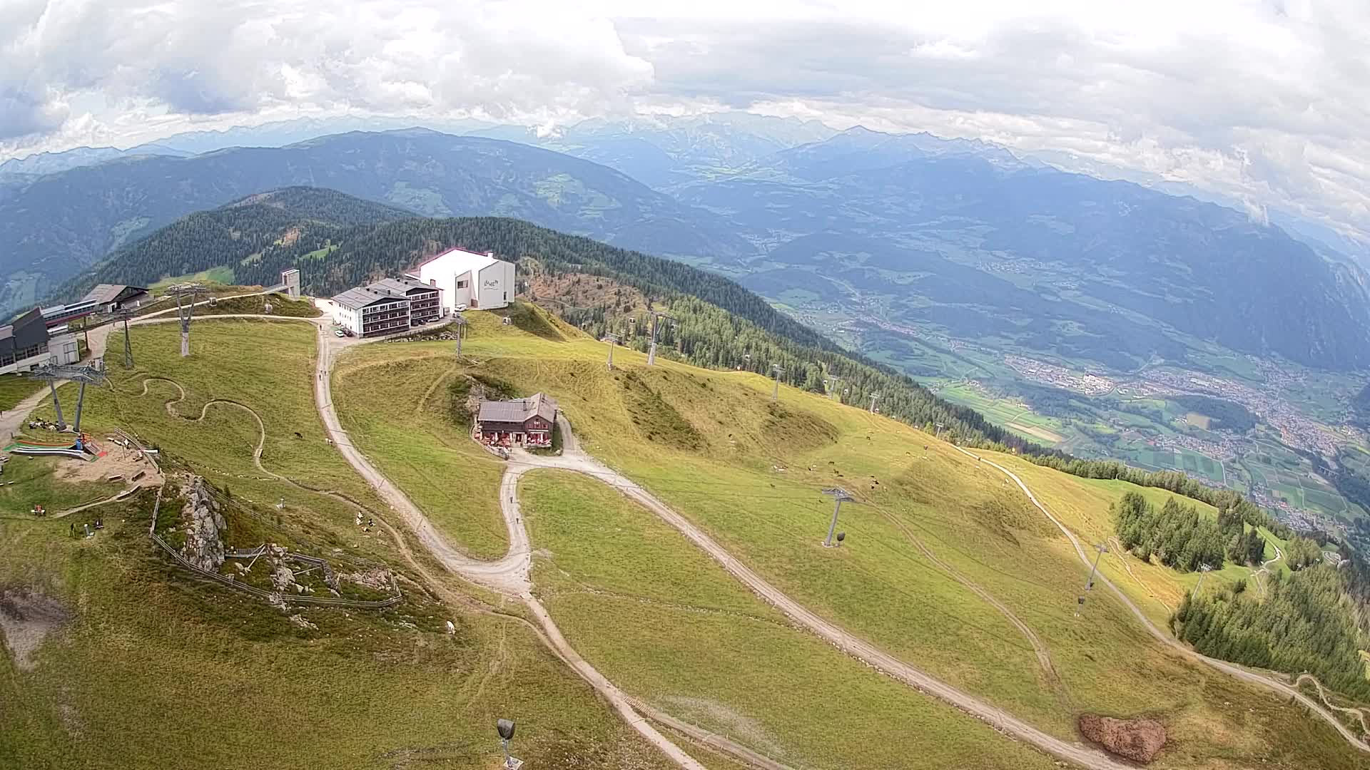 Smučišče Kronplatz – vrh | pogled na Bruneck