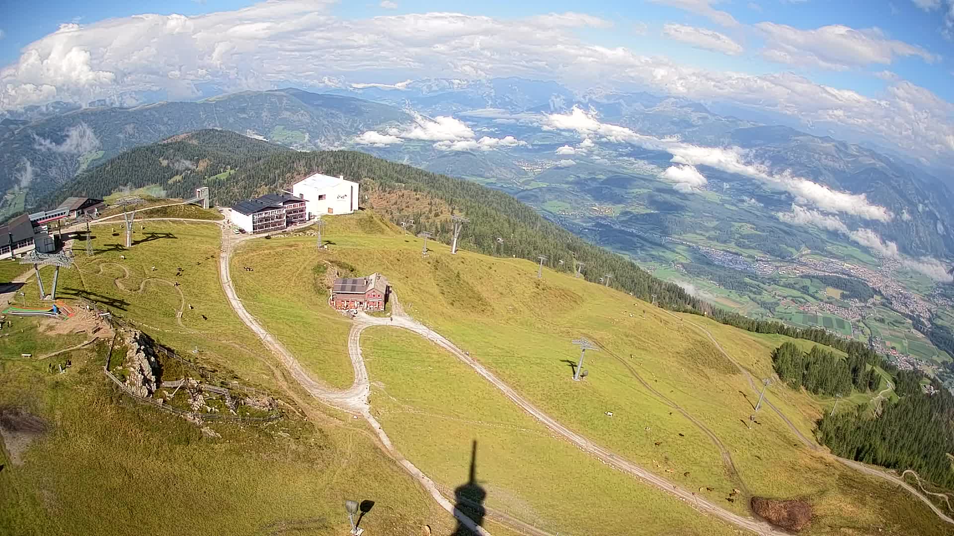 Kronplatz peak Ski resort | view to Bruneck