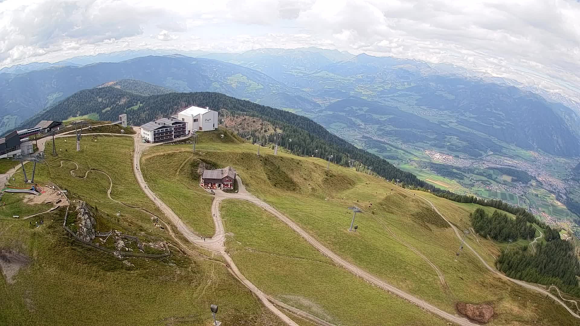 Smučišče Kronplatz – vrh | pogled na Bruneck