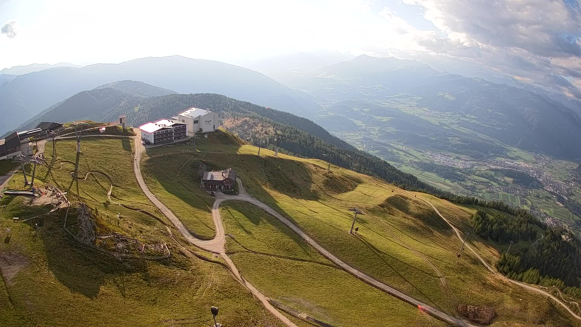 Kronplatz peak Ski resort | view to Bruneck