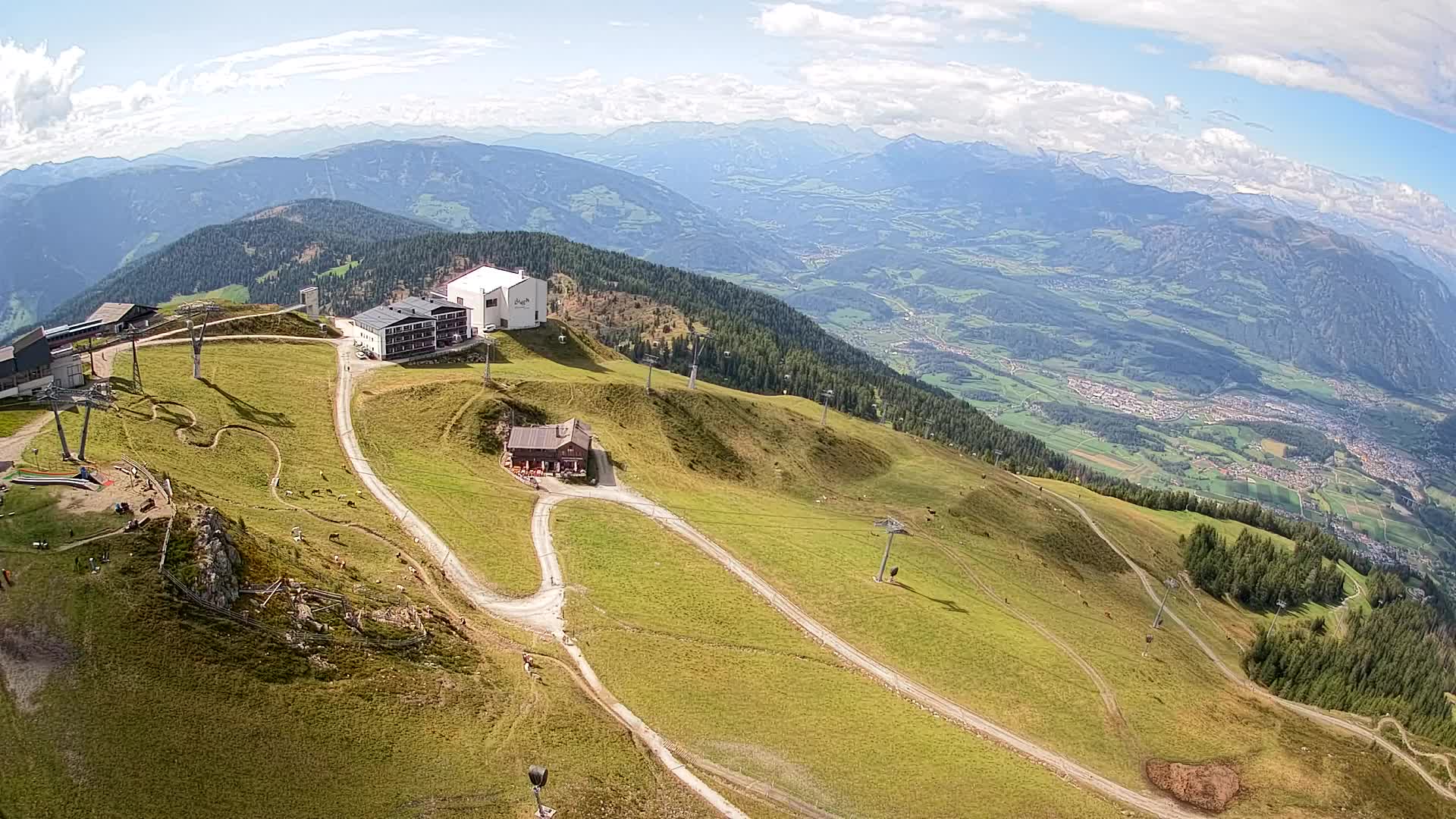 Smučišče Kronplatz – vrh | pogled na Bruneck