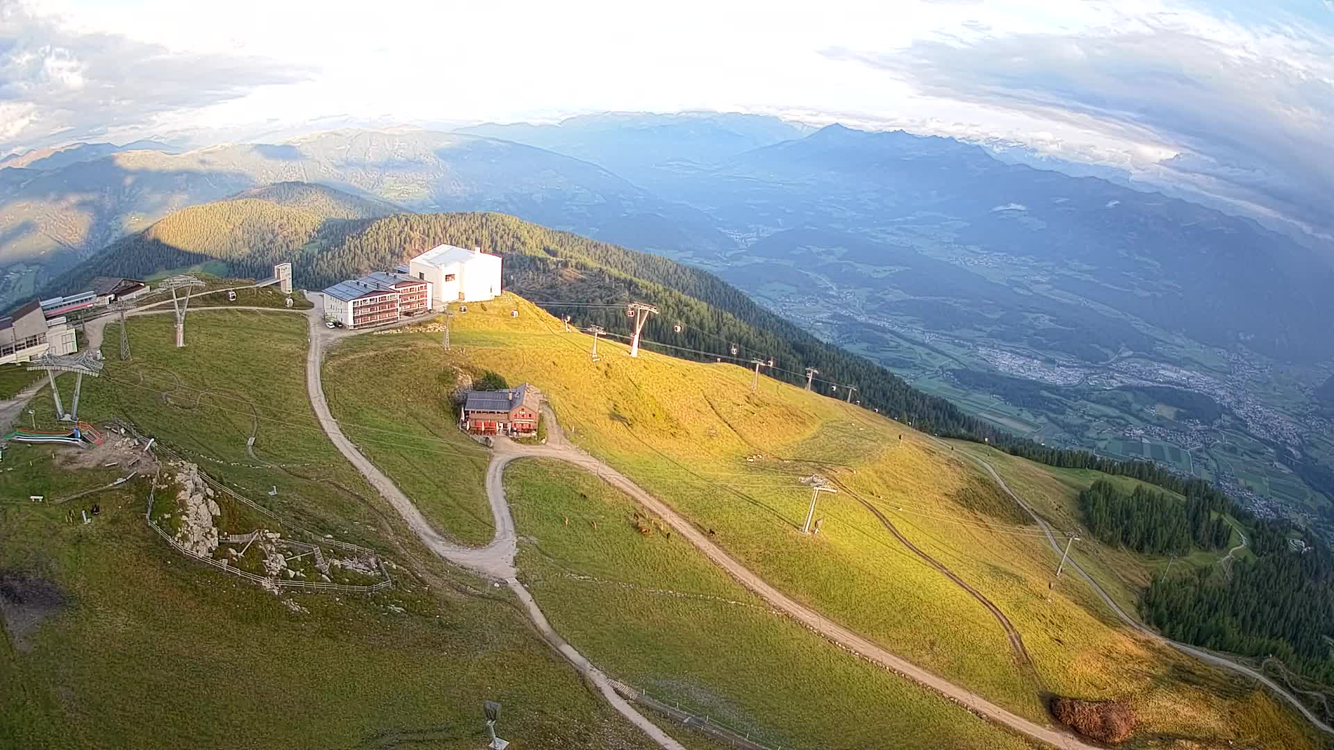 Station de ski Kronplatz sommet | vue sur Brunico