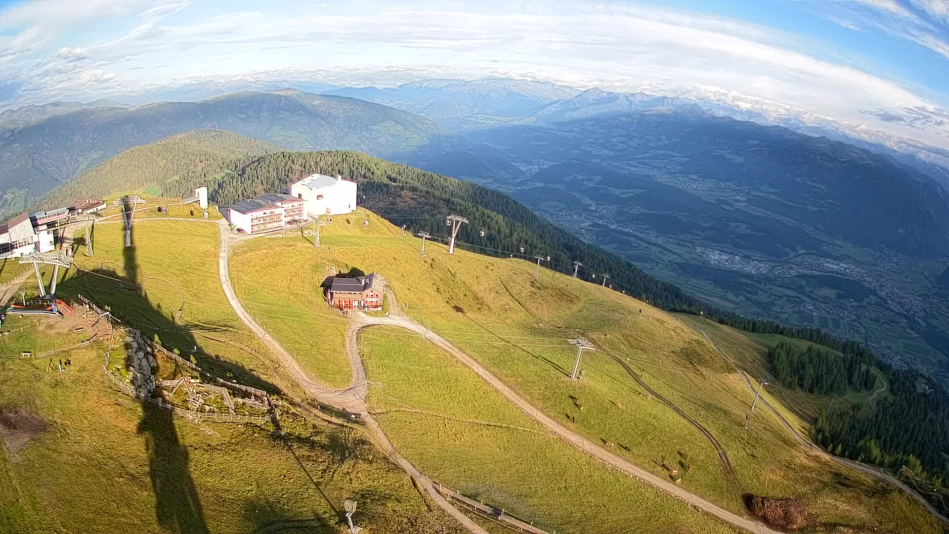Stazione sciistica di Plan de Corones | vista su Brunico