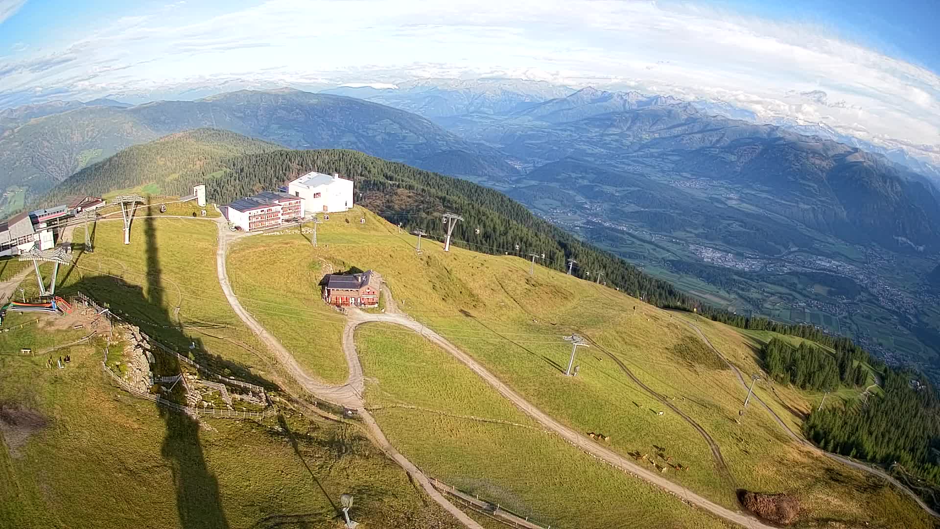 Stazione sciistica di Plan de Corones | vista su Brunico