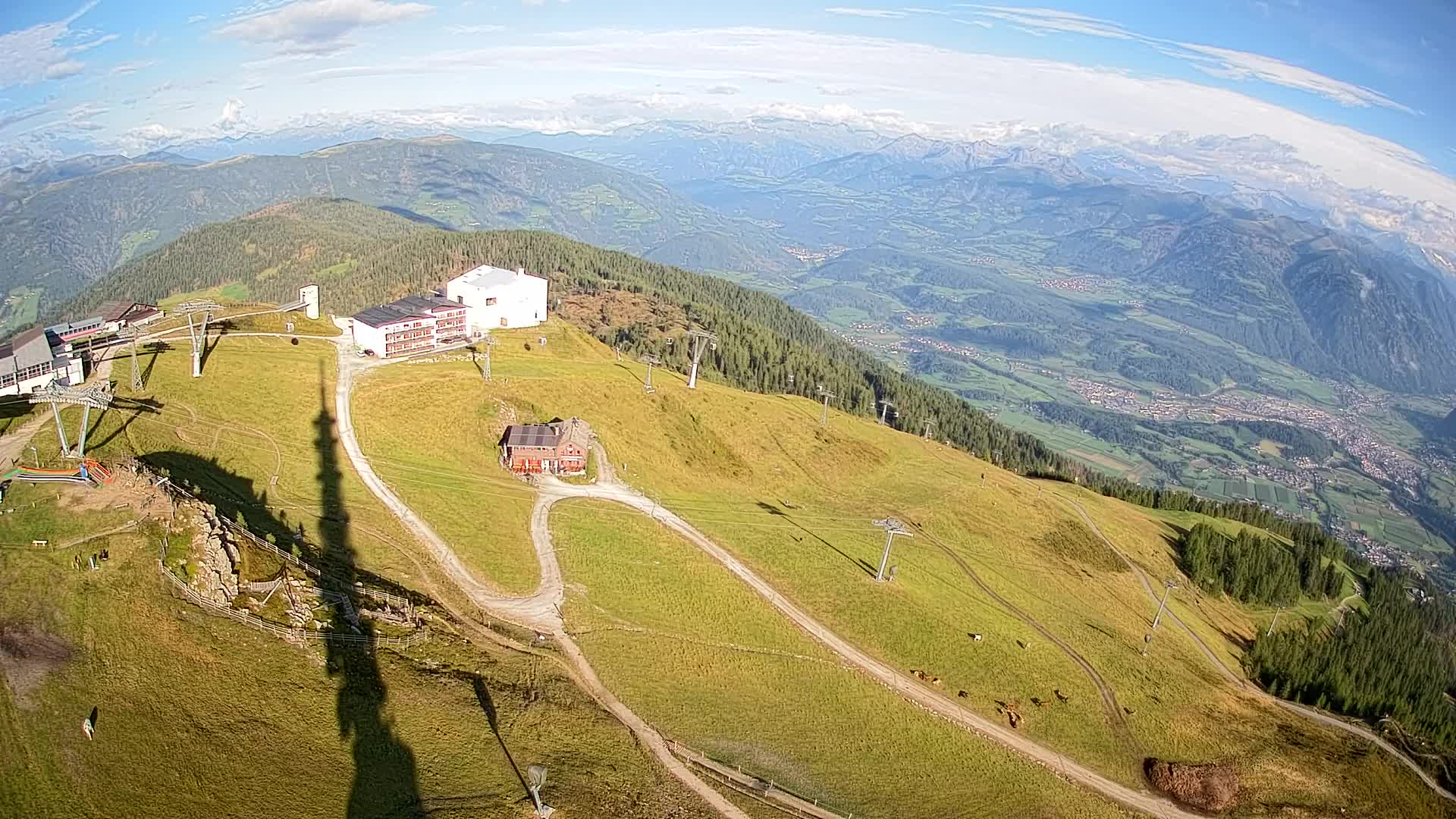 Stazione sciistica di Plan de Corones | vista su Brunico